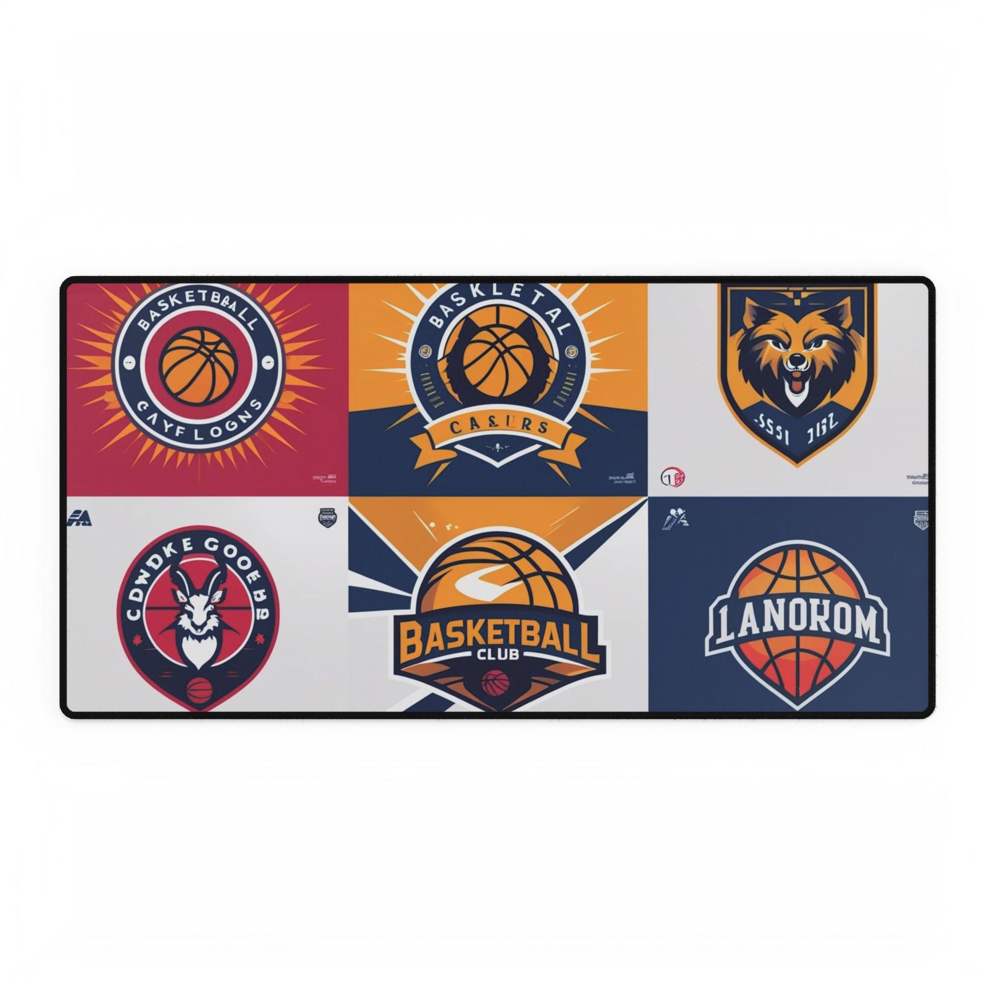 Basketball Schreibtischmatten, Personalisierte Schreibtischaccessoires, Sport-Bürodekor, Geschenk für Trainer, Spieler und Fans