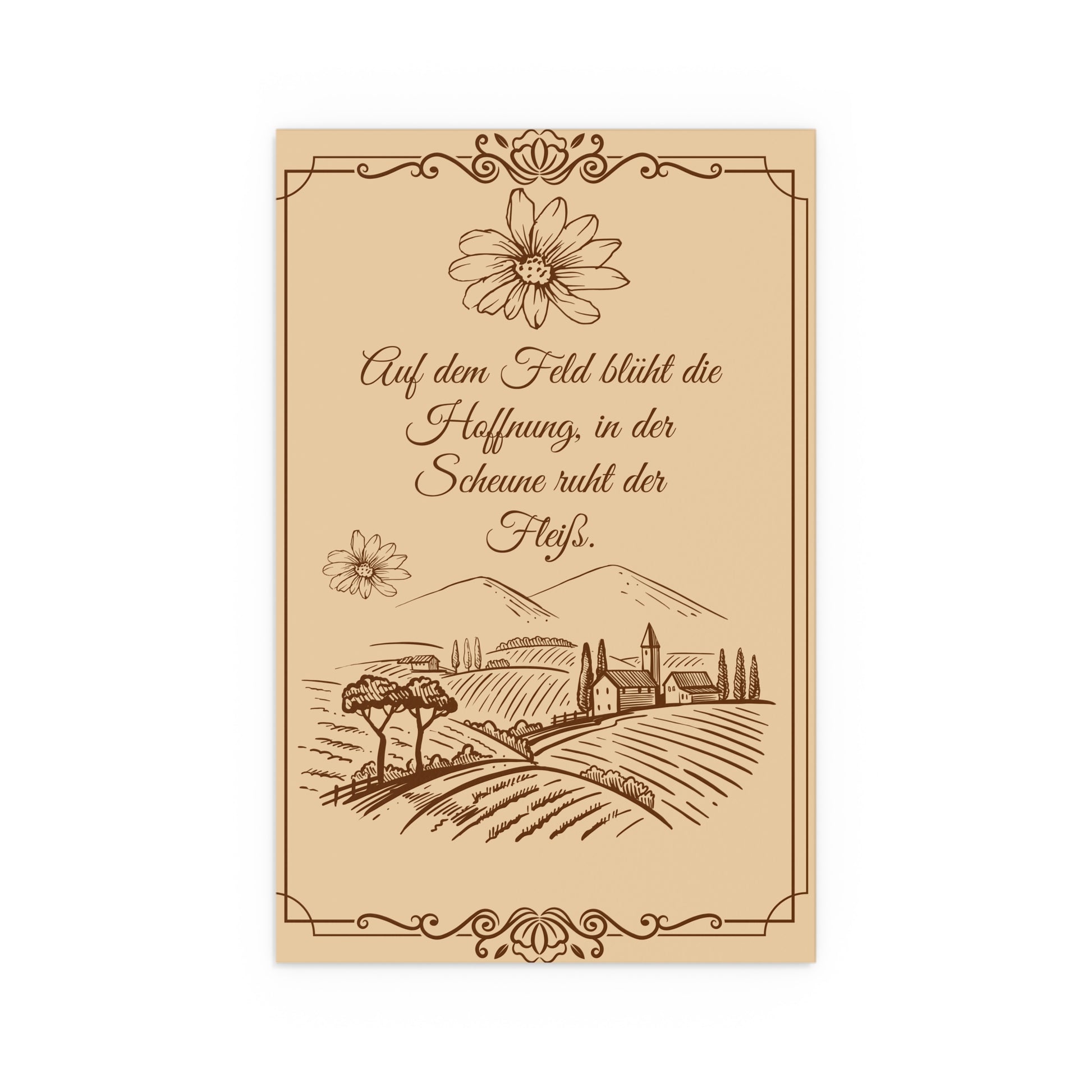 Vintage Seiden-Wandkunstdruck, Rustikales Wohndekor, Indoor-Outdoor-Poster, Bauernhaus-Ästhetik, Natur-Wandbehang, Geschenk für Gärtner