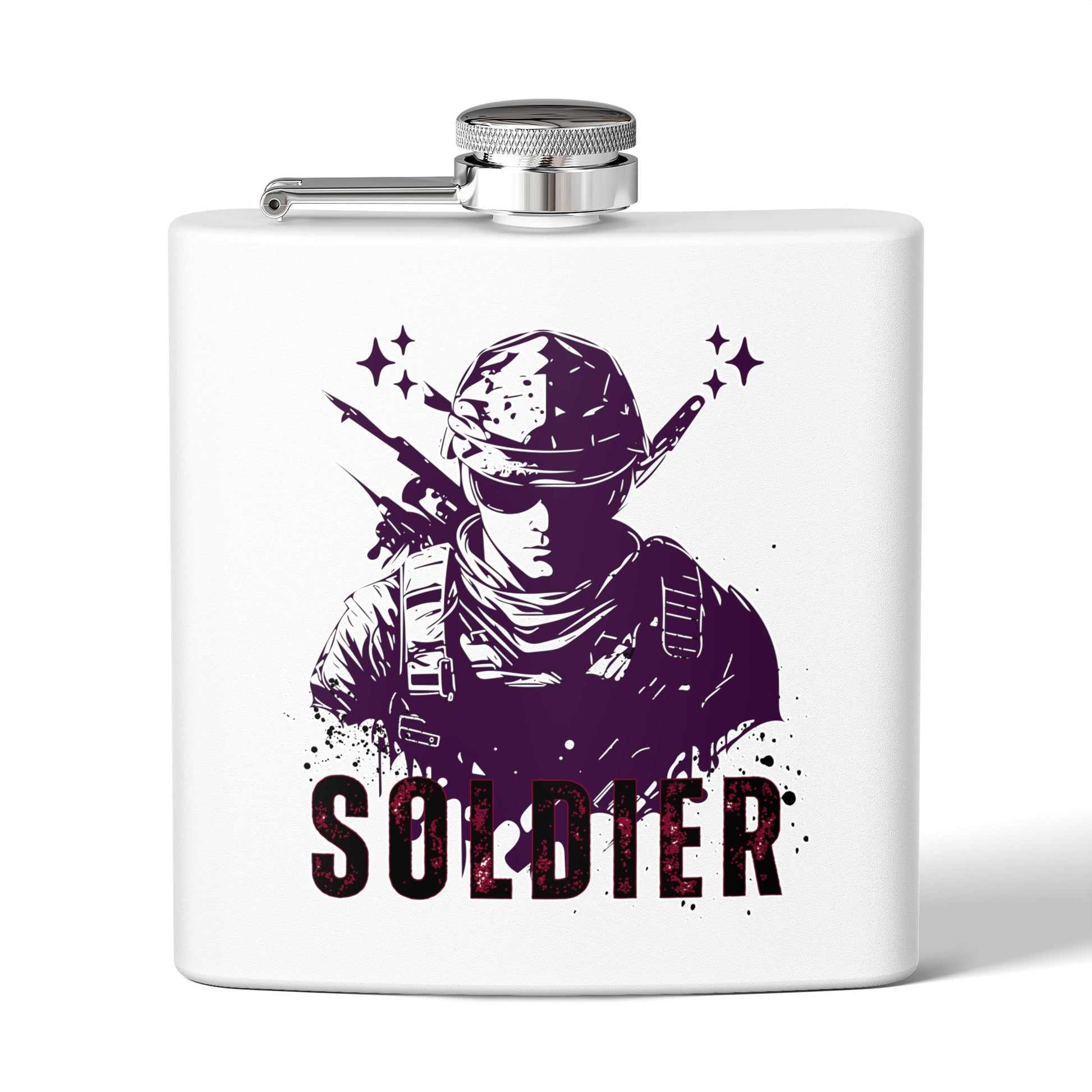 Edelstahl-Flachmann für Soldaten – 170 ml – langlebiges Geschenk für Militär-Enthusiasten