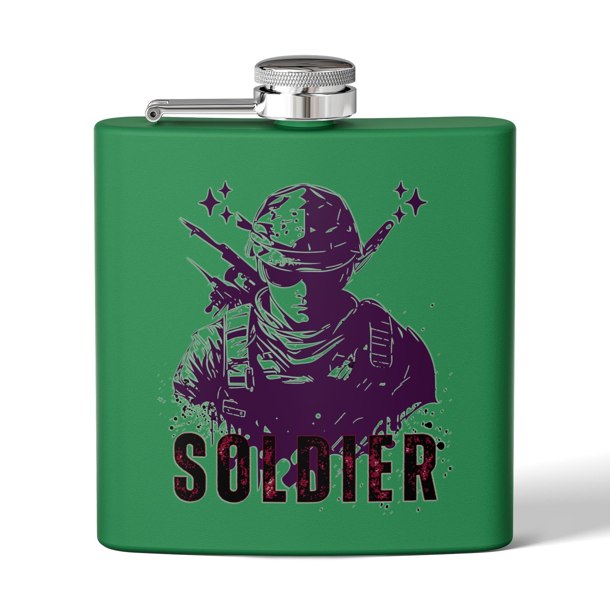 Edelstahl-Flachmann für Soldaten – 170 ml – langlebiges Geschenk für Militär-Enthusiasten