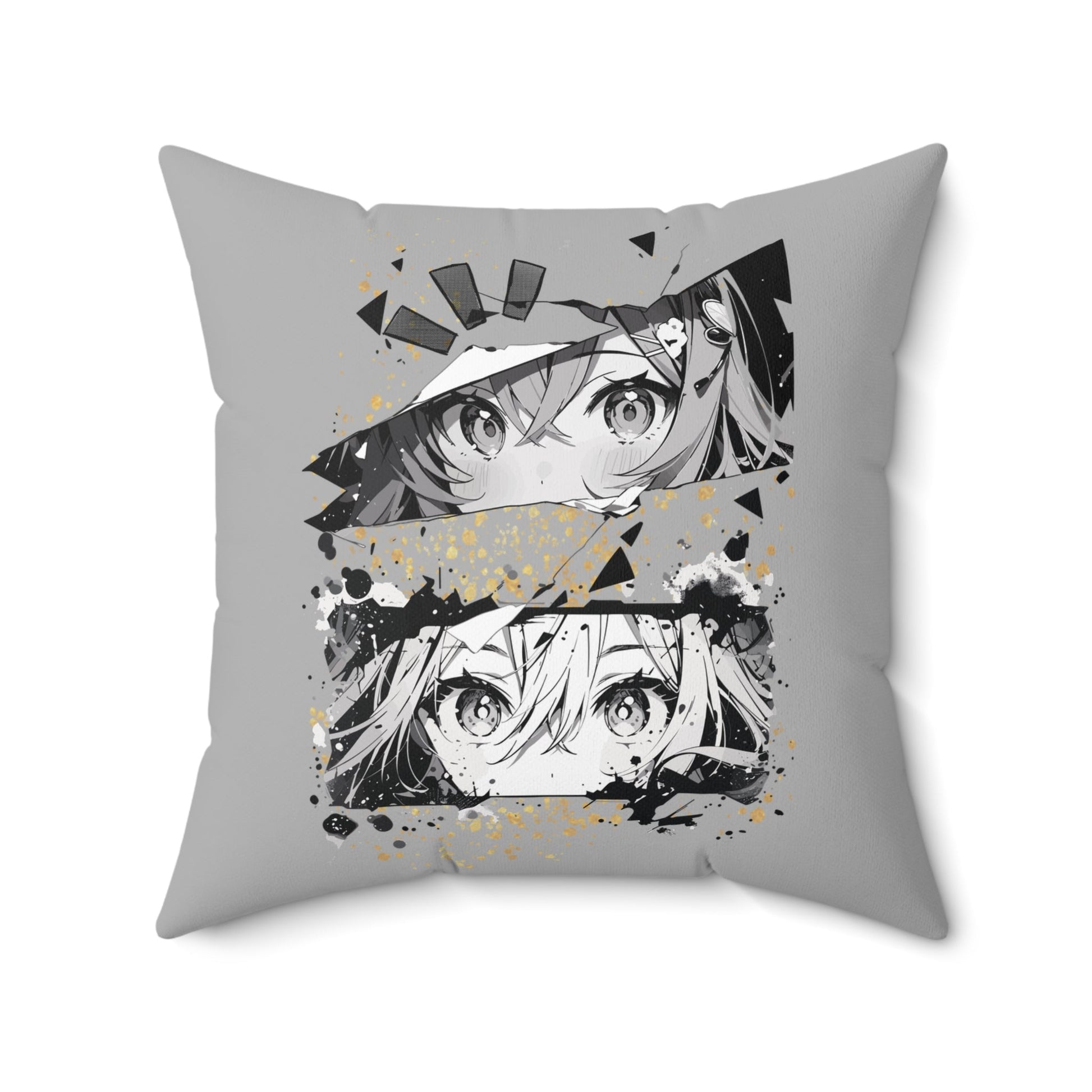 Anime - inspiriertes Dekokissen, gemütliche Wohnakzente, Geschenk für Fans - Familientruhe
