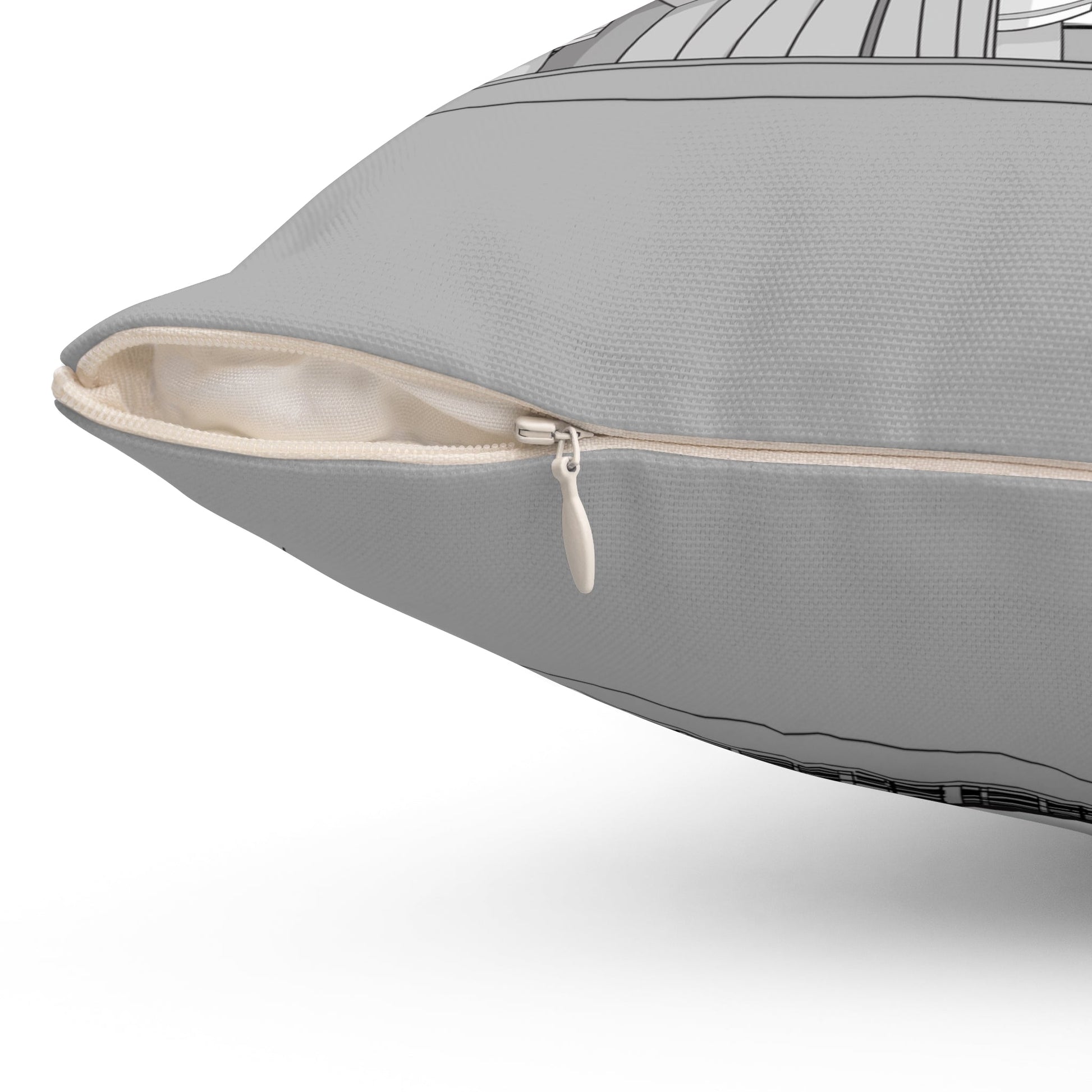 Anime - inspiriertes quadratisches Kissen - Familientruhe