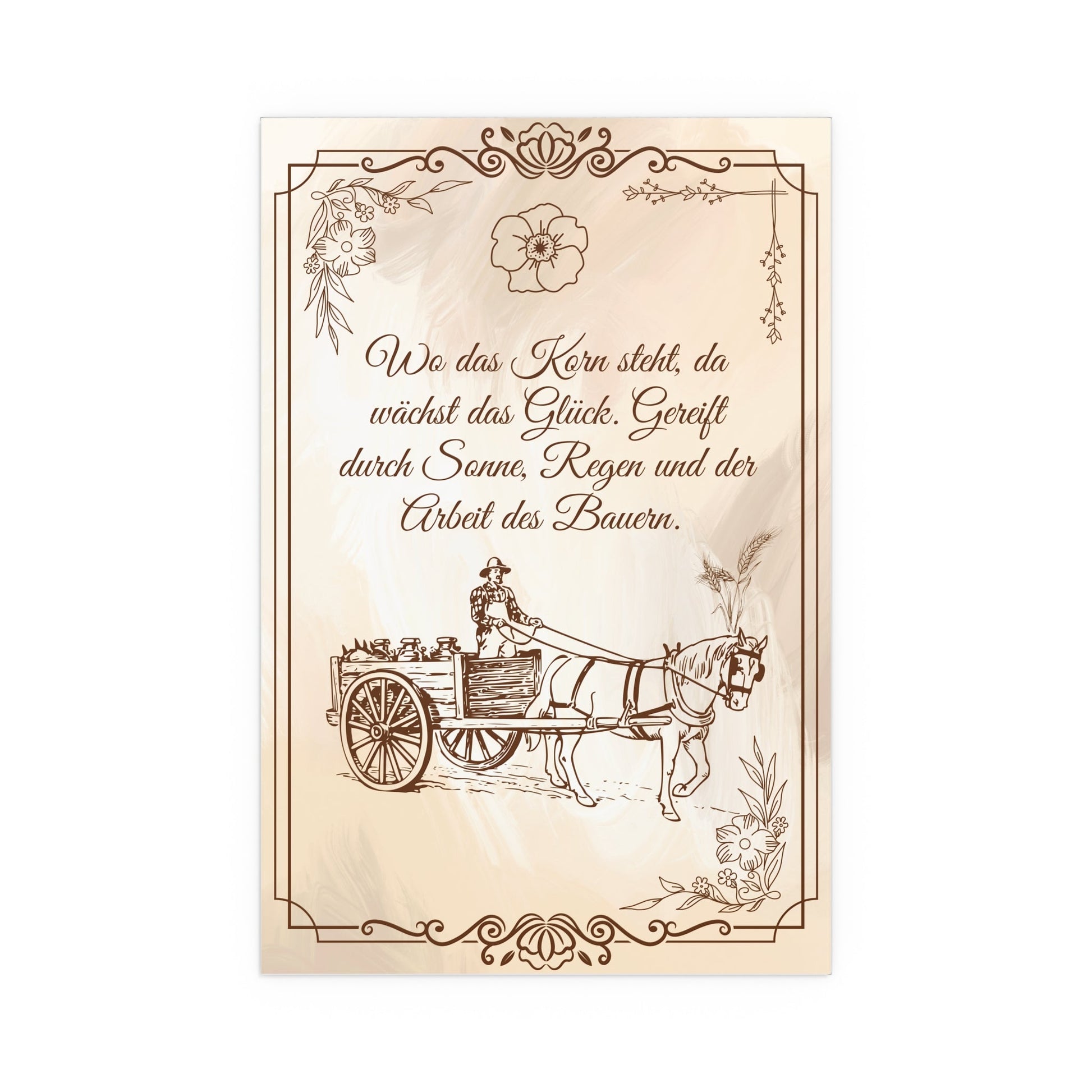 Bezaubernde Wandkunst aus Seide, Vintage - Poster für die Inneneinrichtung - Familientruhe