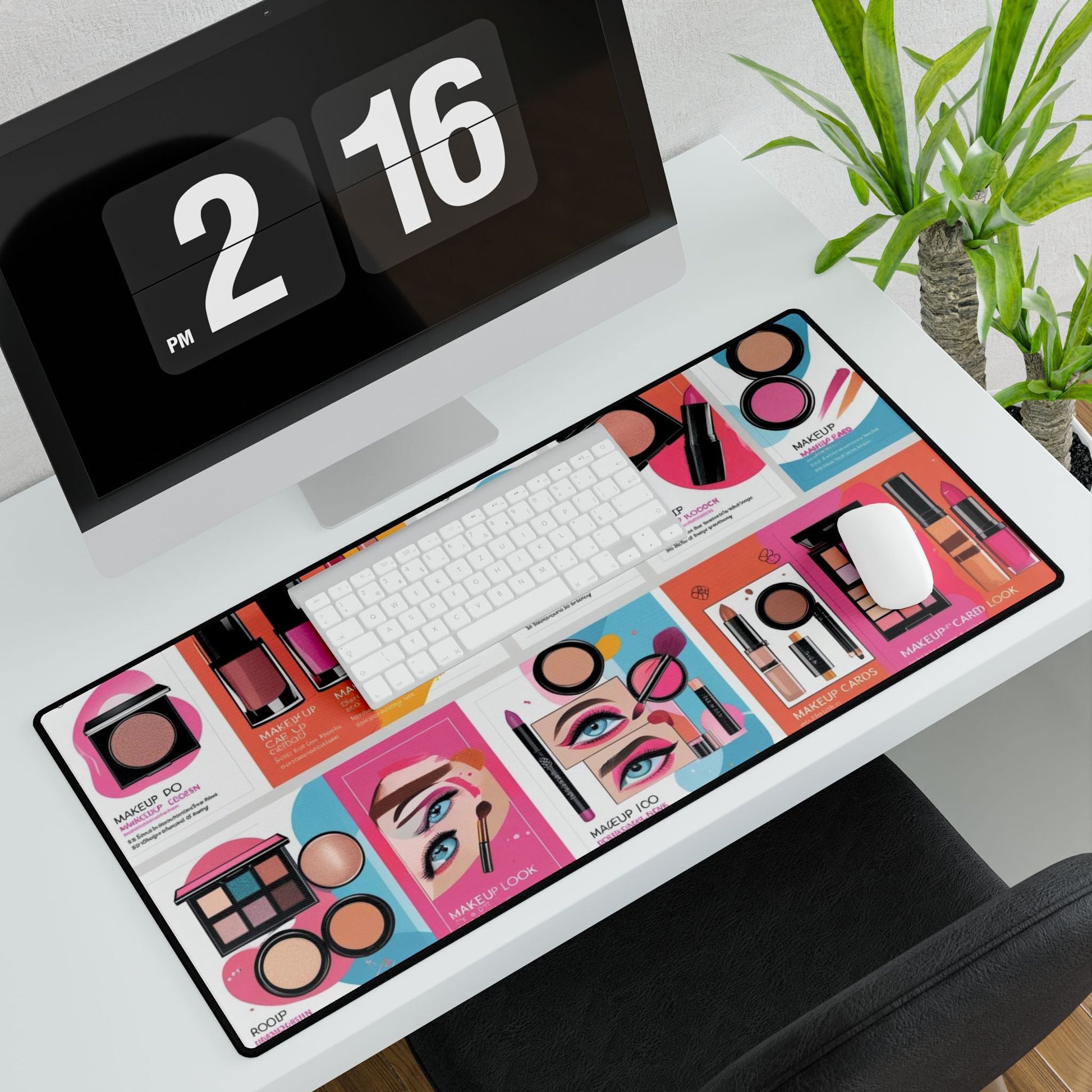 Bunte Make - up - Schreibtischunterlage - Familientruhe