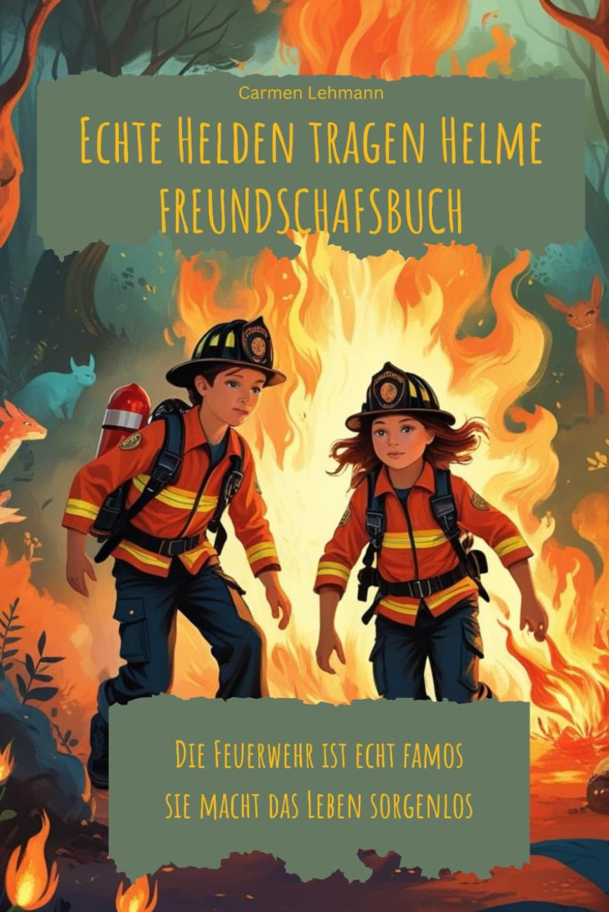 Echte Helden tragen Helme Freundschaftsbuch: Die Feuerwehr ist echt famos sie macht das Leben sorgenlos - Familientruhe