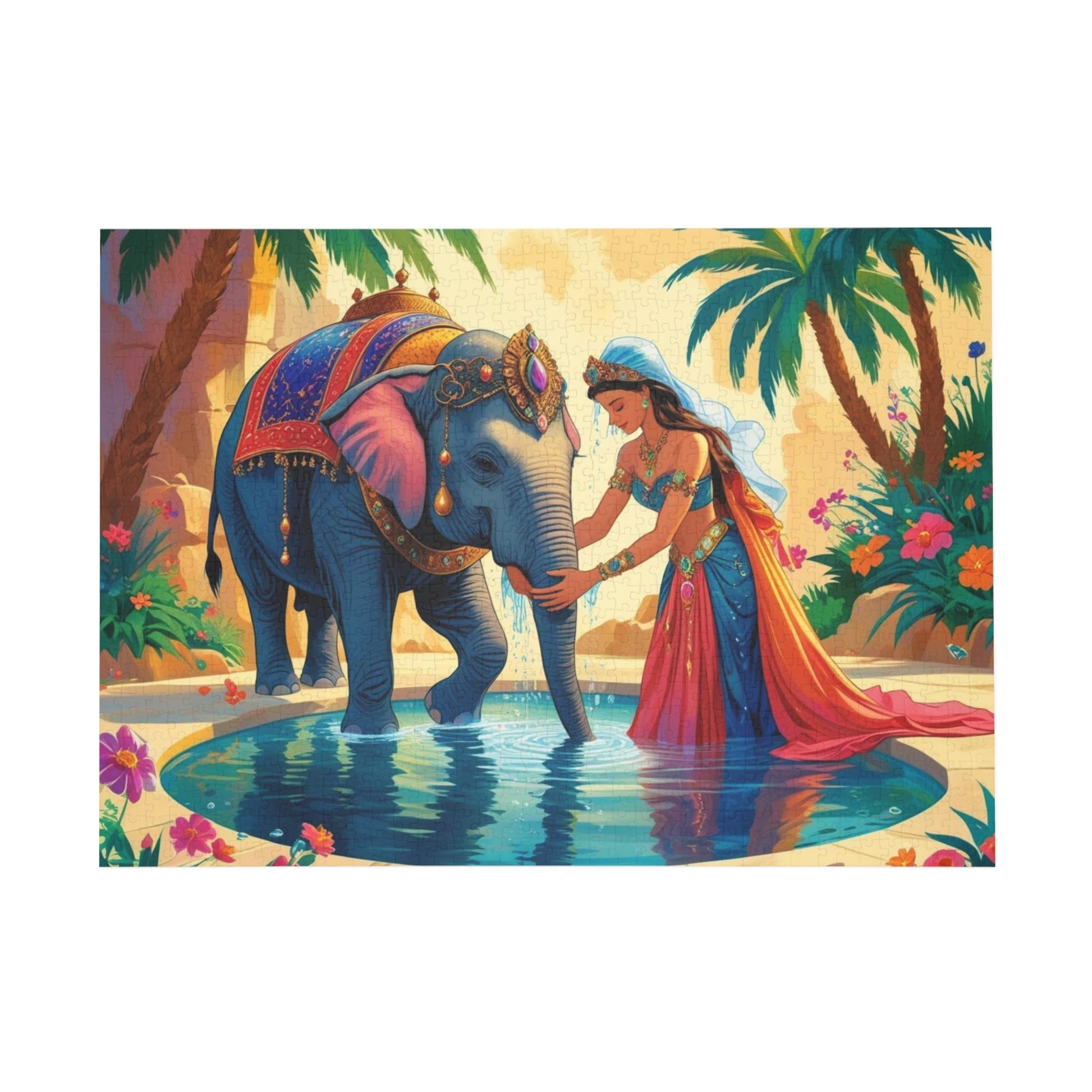 Elefantenpuzzle Magie - Familientruhe