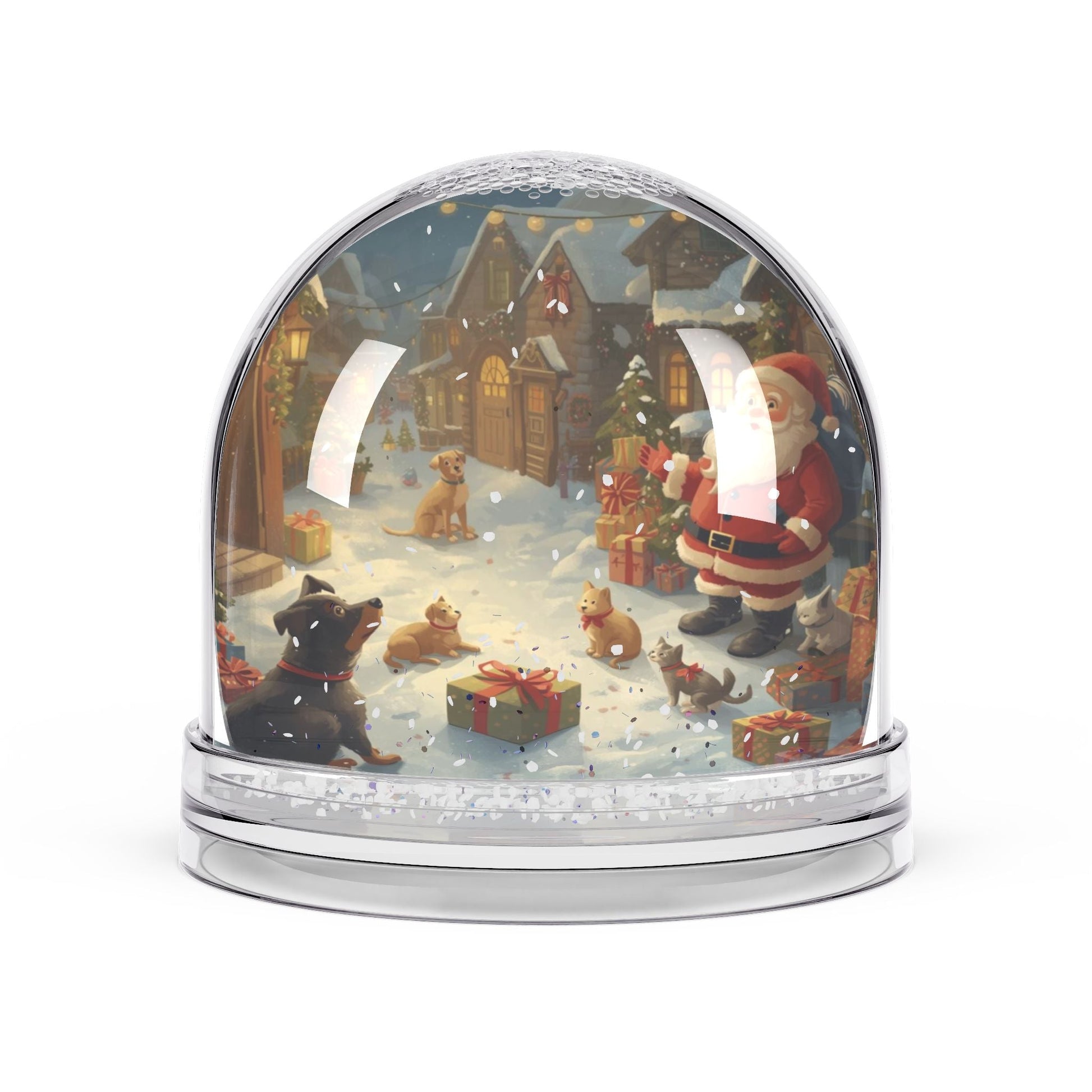 Festliche Schneekugel - Dekoration Weihnachtsdekoration - Familientruhe