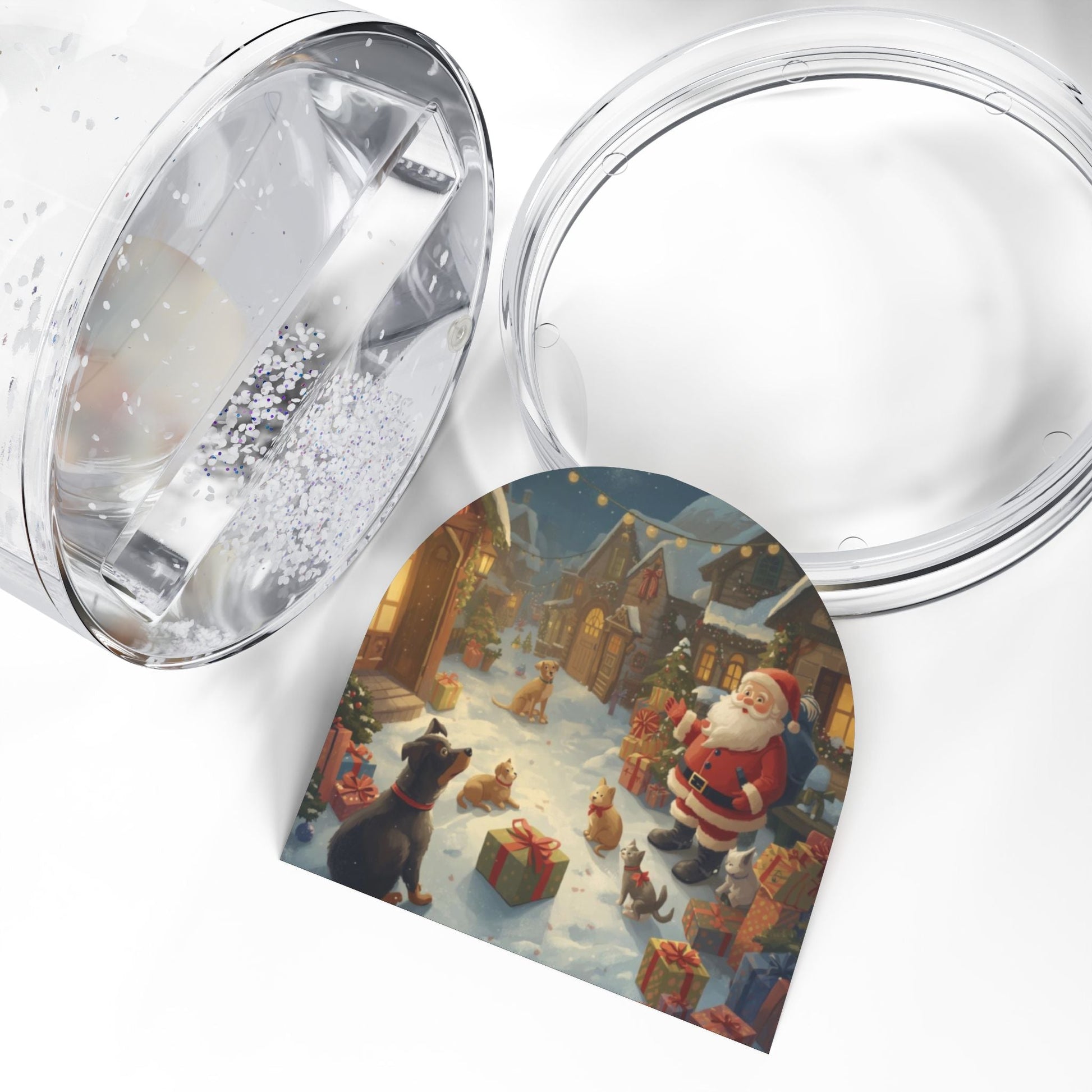 Festliche Schneekugel - Dekoration Weihnachtsdekoration - Familientruhe