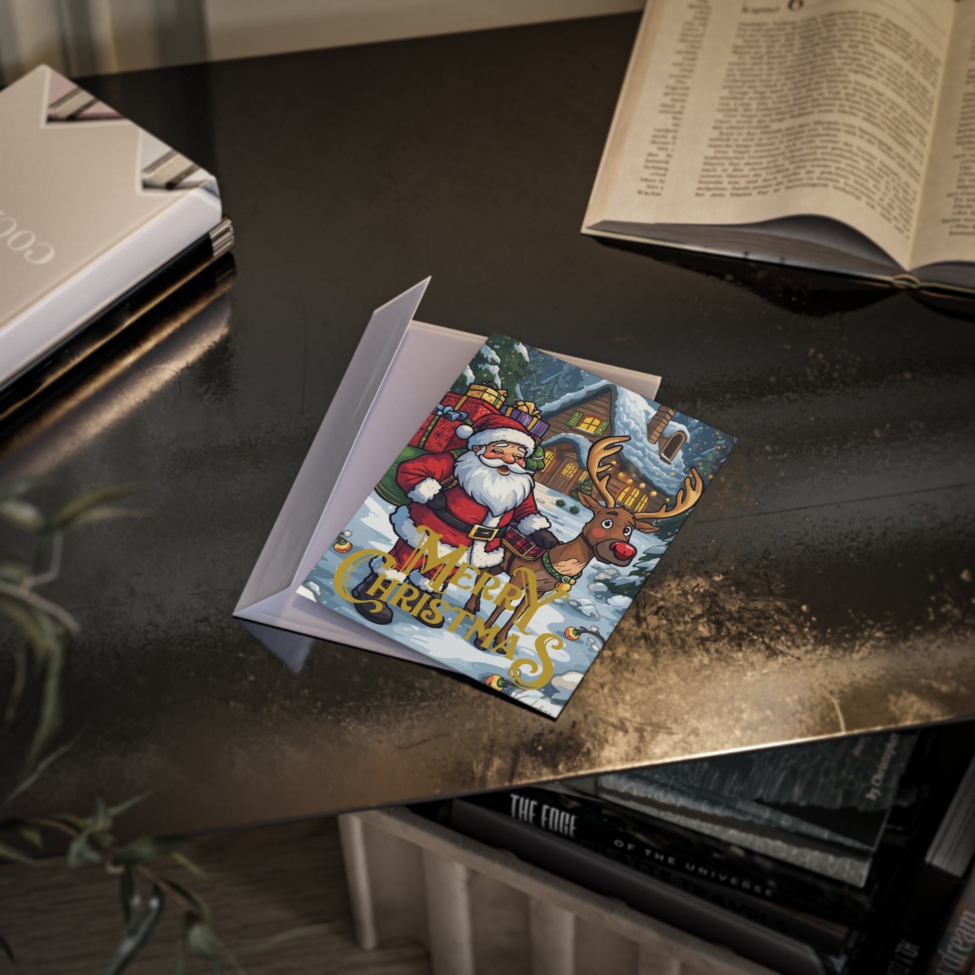 Festliche Weihnachtskarten frohe Weihnachtsstimmung - Familientruhe