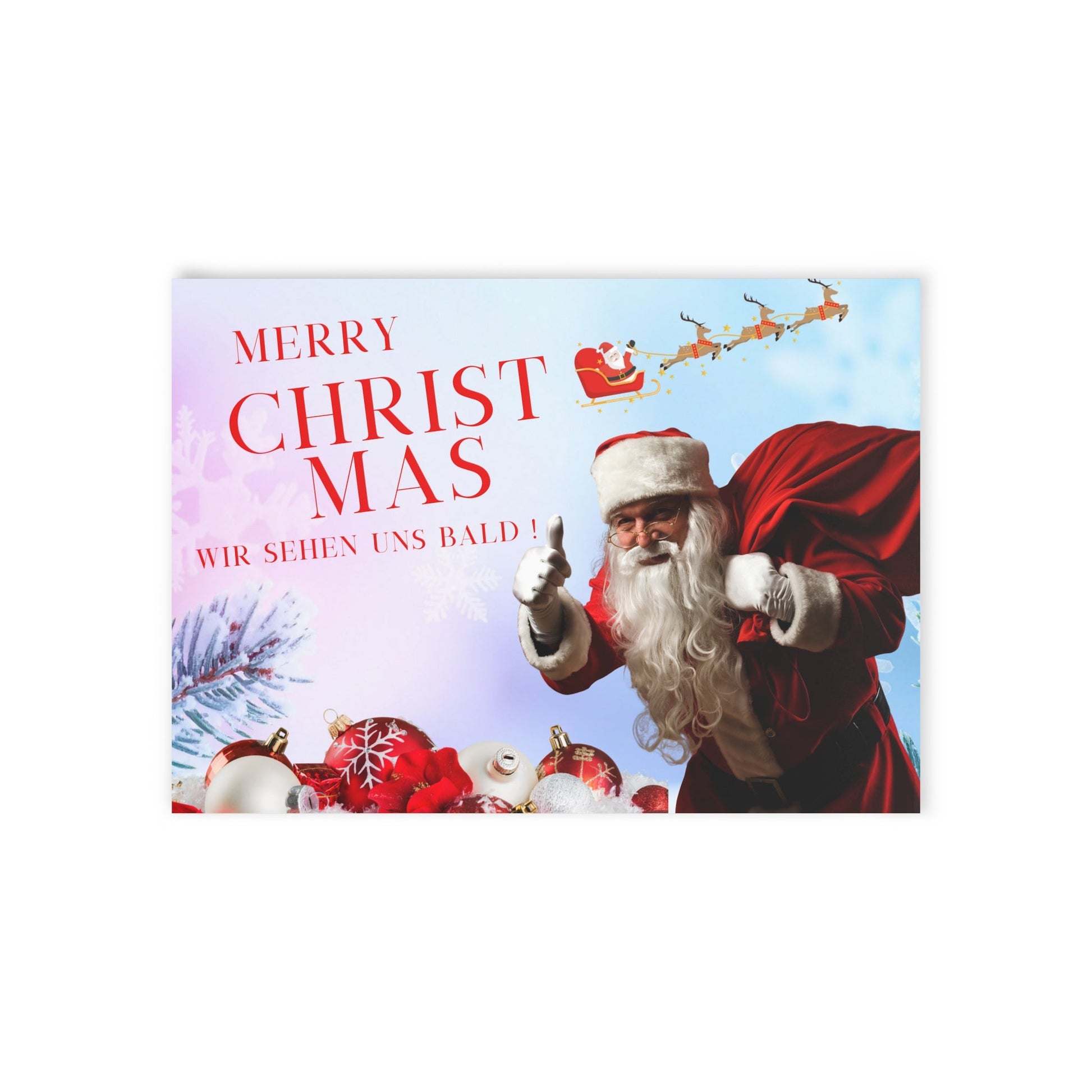 Festliche Weihnachtskarten – Zweiseitige Weihnachtsgrüße - Familientruhe