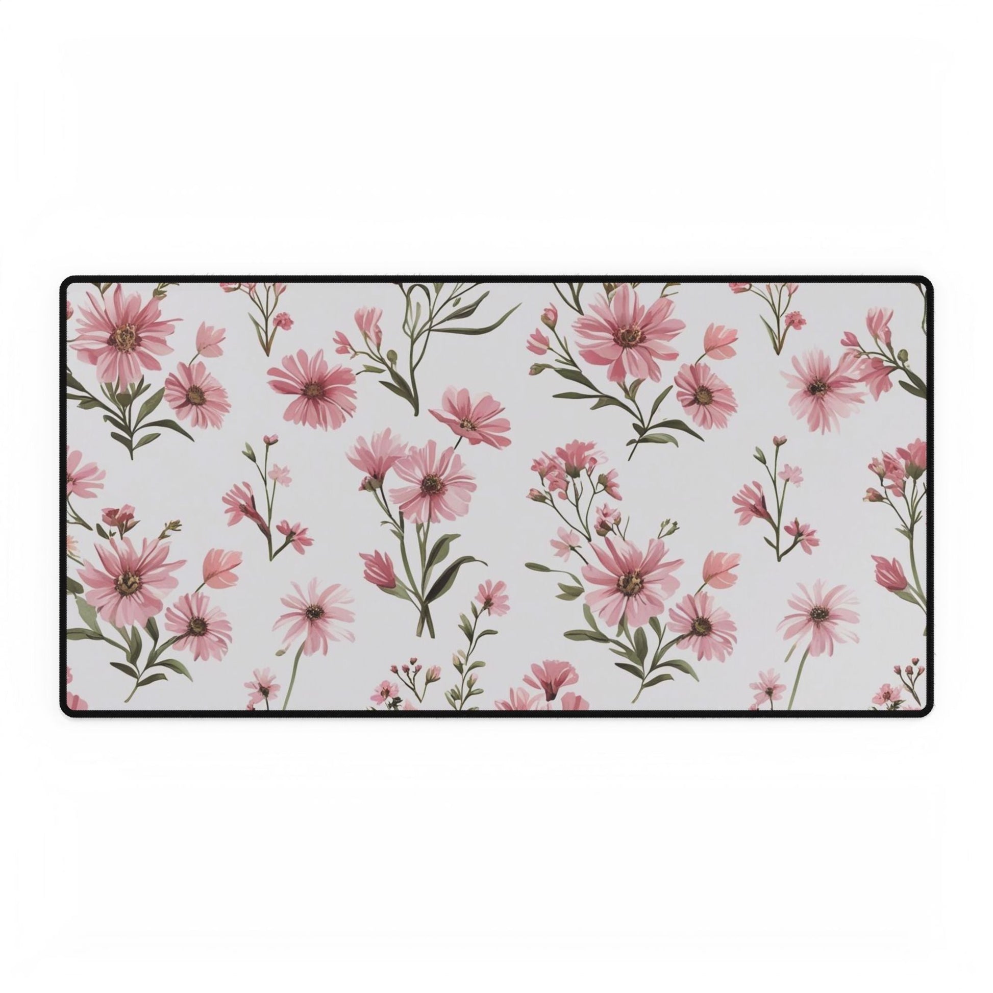 Florale Schreibtischmatte, Modernes Arbeitsplatzdekor - Familientruhe