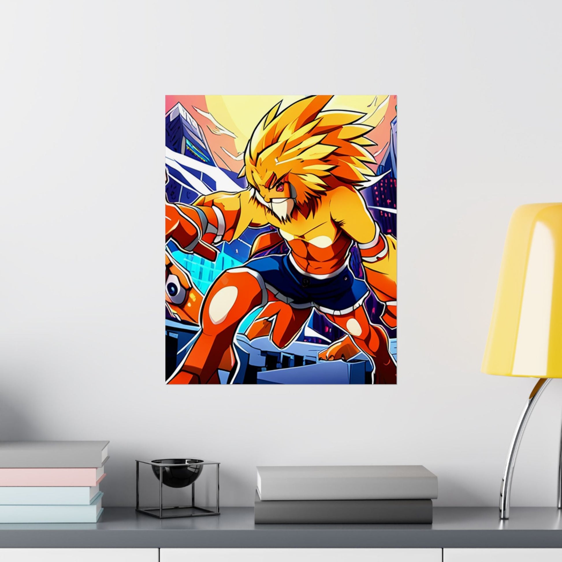 Lebendige Satin - Poster, Kunstdrucke Anime - Kunstwerk - Familientruhe