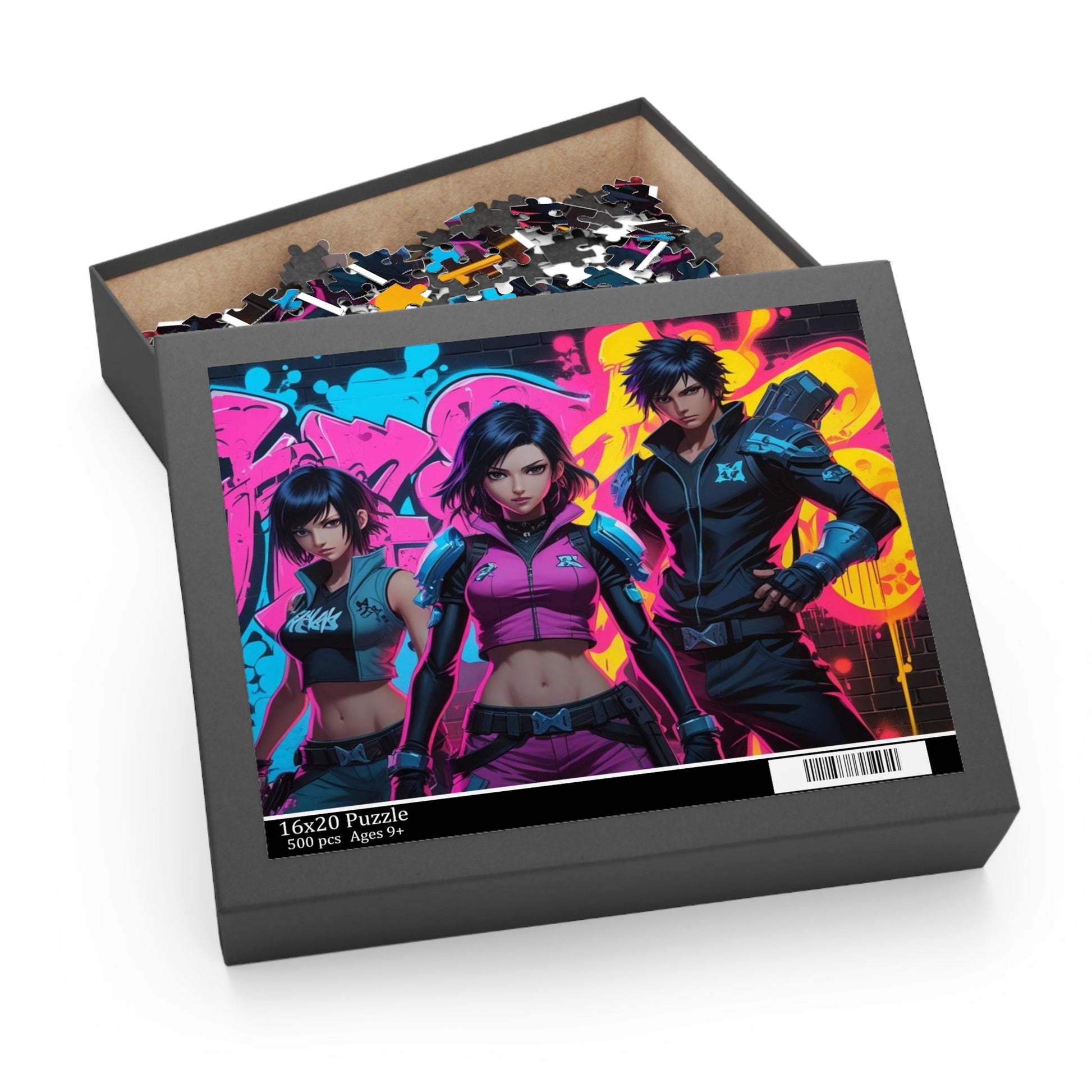 Lebendiges Street - Art - Puzzle 500 Teile - Familientruhe