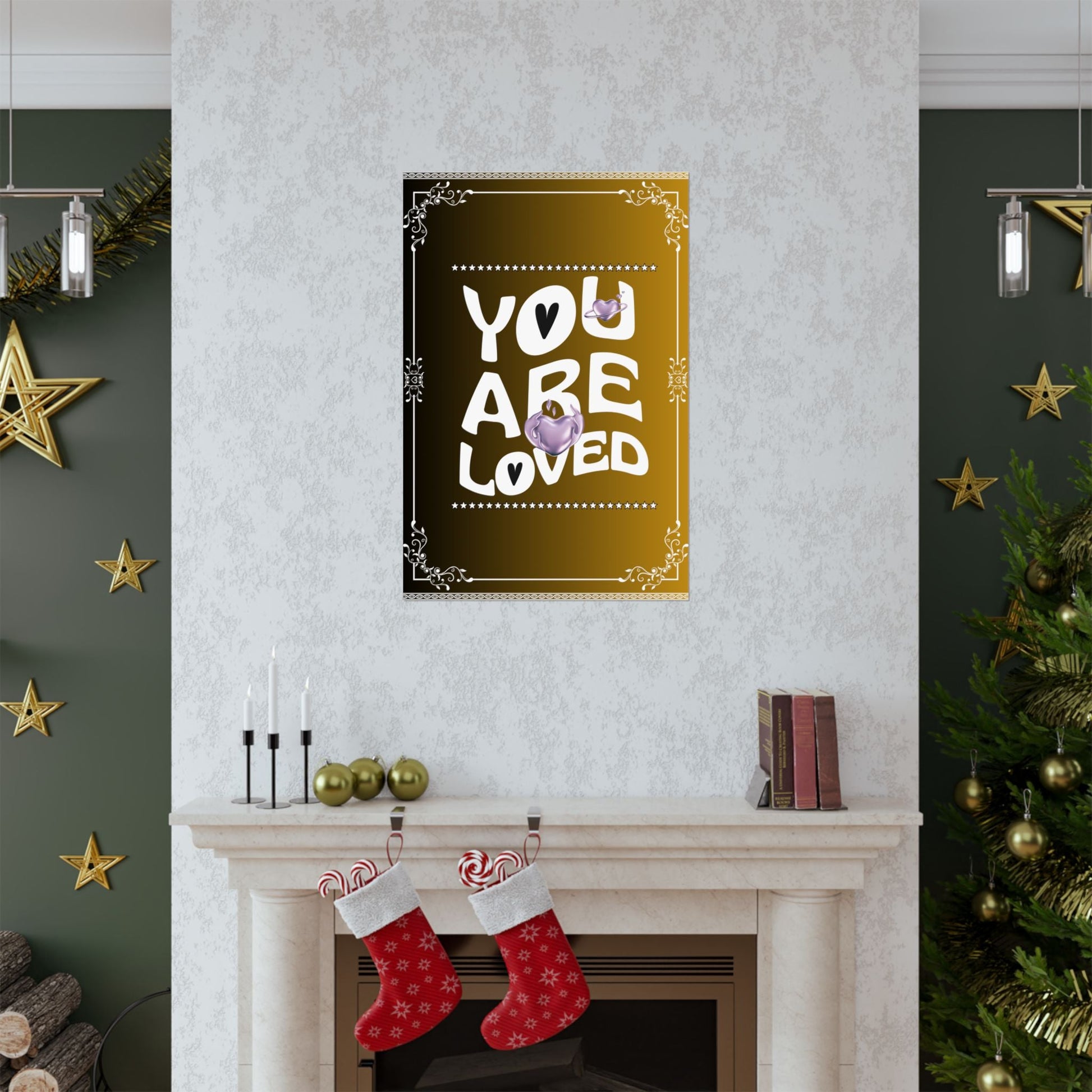 Matte vertikale Poster, Positive Affirmation Wandkunst - Familientruhe