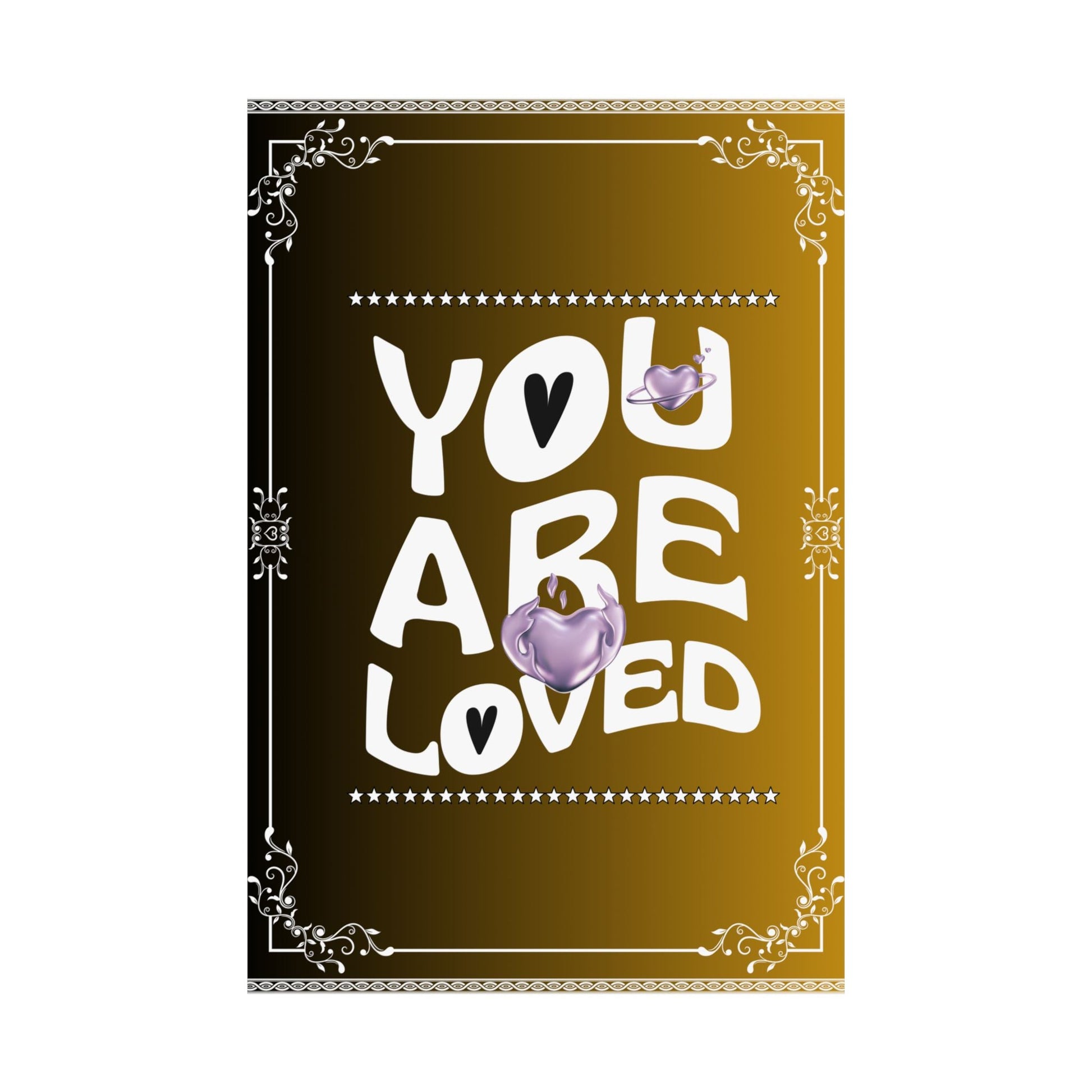 Matte vertikale Poster, Positive Affirmation Wandkunst - Familientruhe