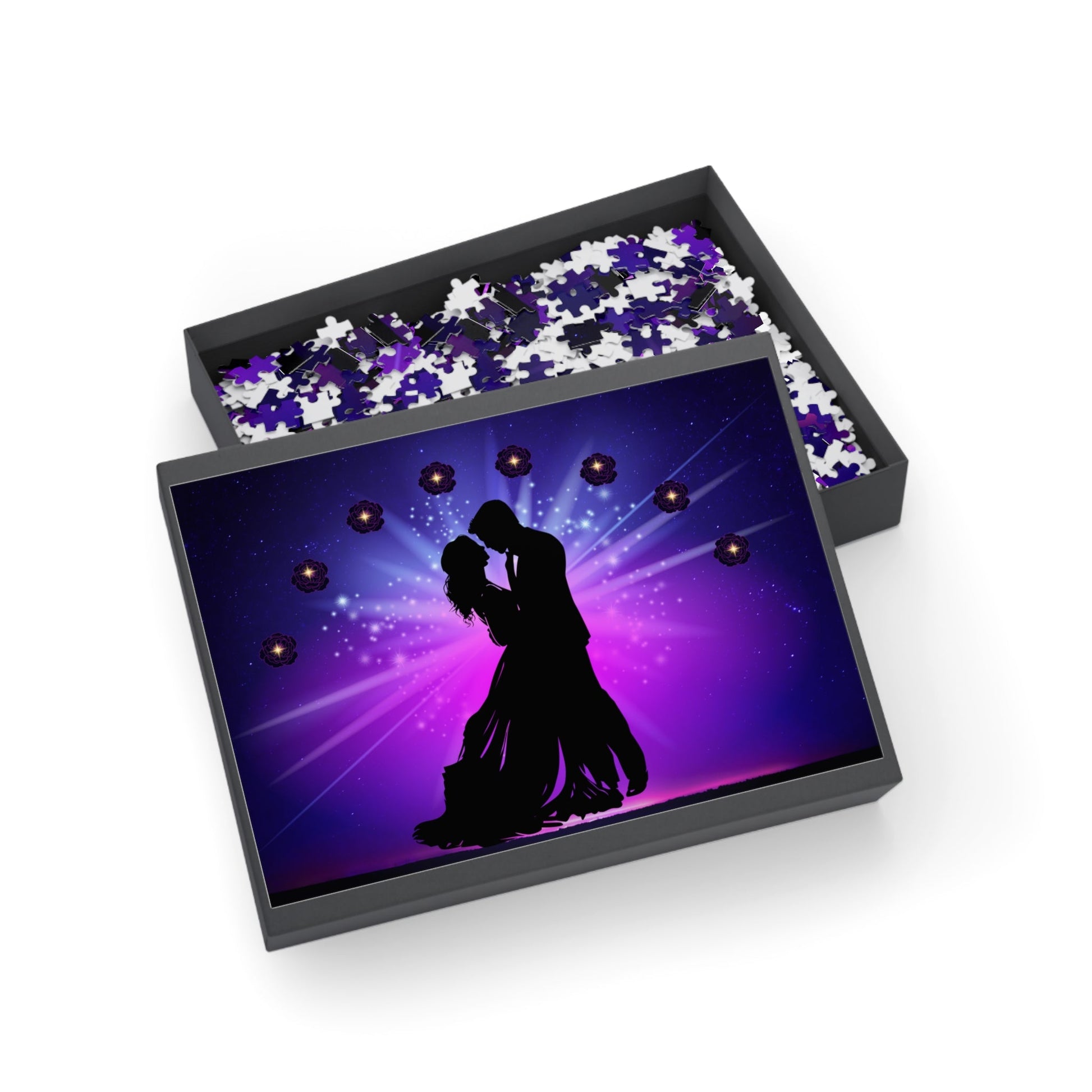 Romantisches Paar - Puzzle – 1000 - teiliges nostalgisches Kunstwerk - Familientruhe