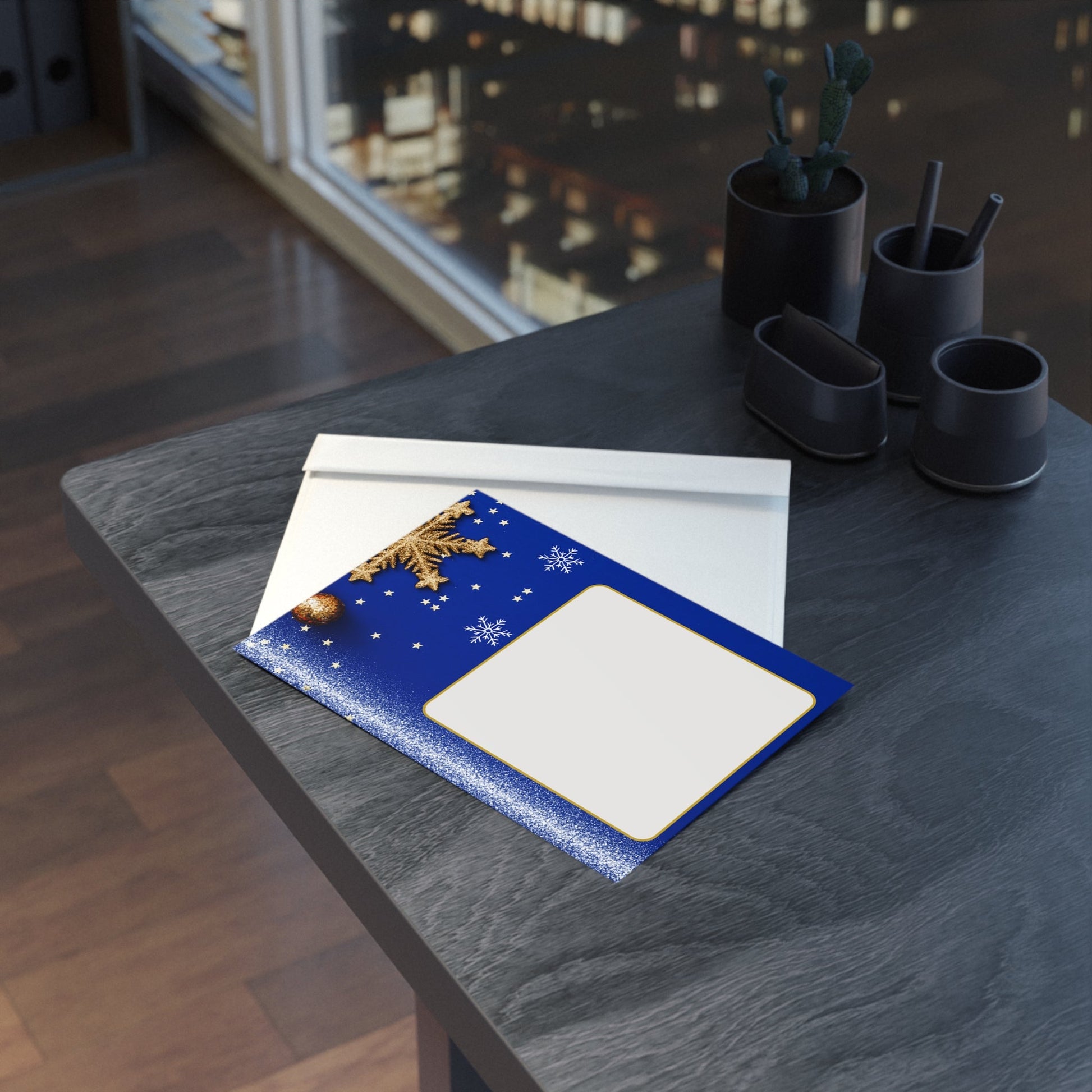 Weihnachtskarten, Festliche Grußkarten, Zweiseitig bedruckt - Familientruhe