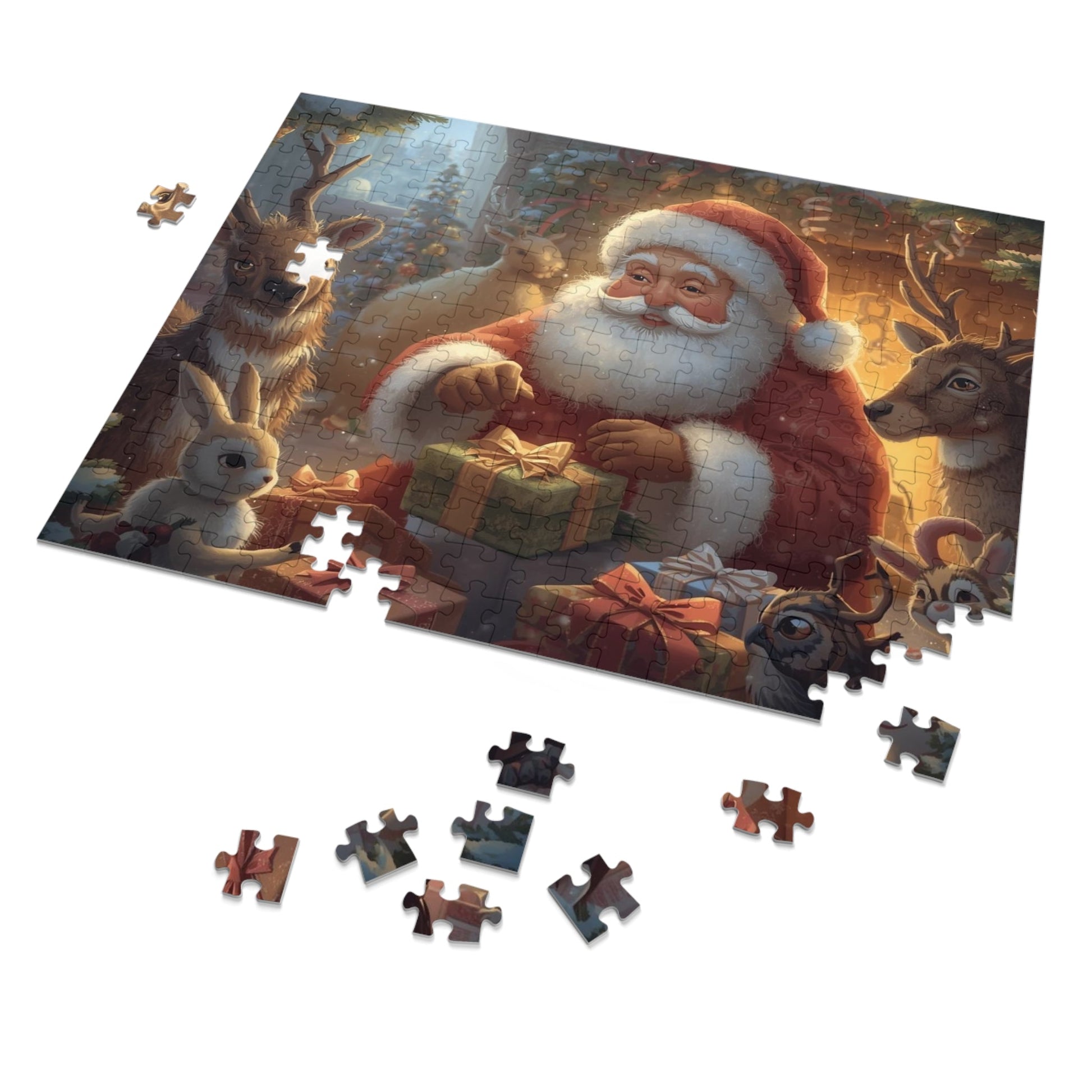 Weihnachtspuzzle mit Dose, Weihnachtsgeschenk - Familientruhe