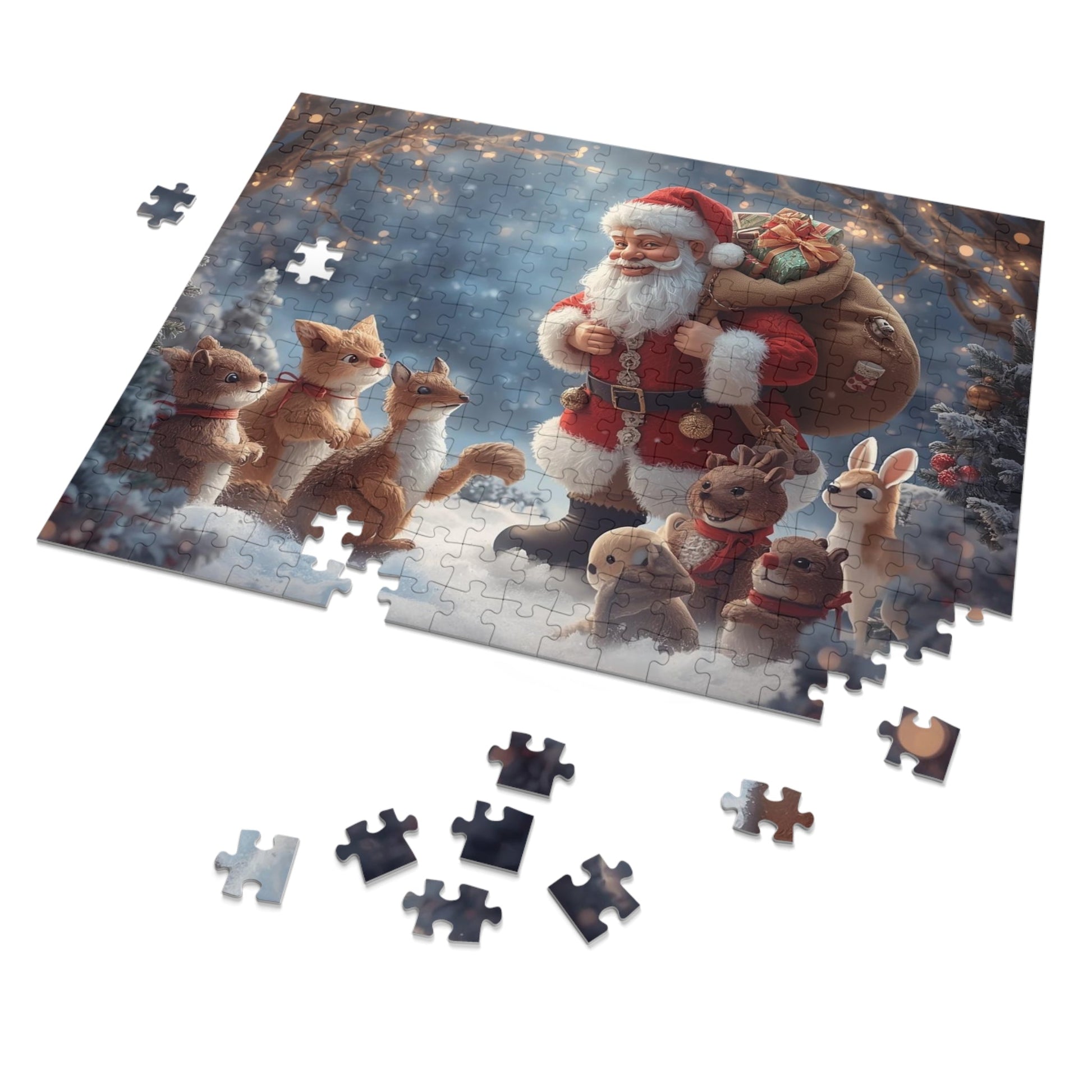 Weihnachtspuzzle mit Dose, Weihnachtsgeschenk - Familientruhe