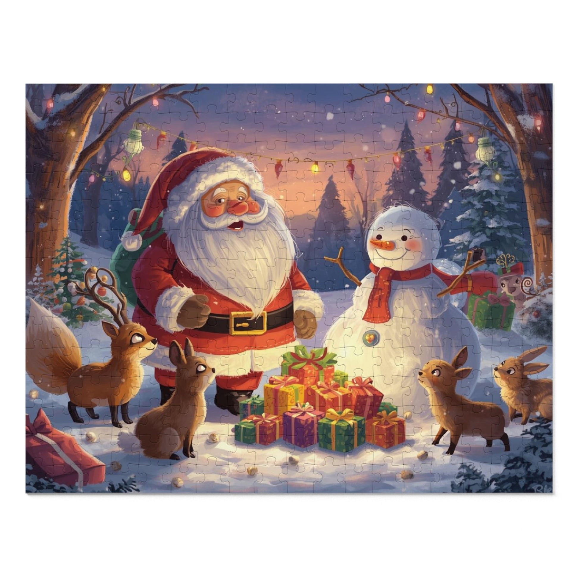 Weihnachtspuzzle mit Dose, Weihnachtspuzzle - Geschenk - Familientruhe