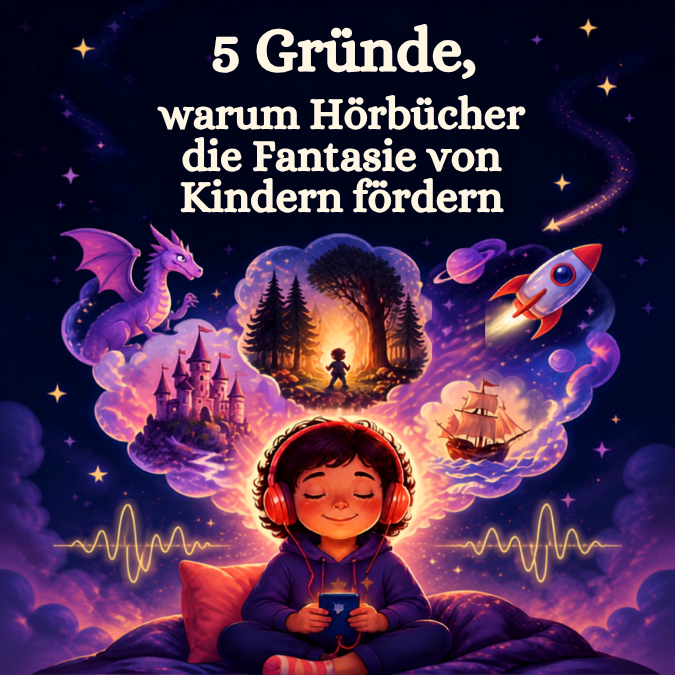 5 Gründe warum Hörbücher die Fantasie von Kindern fördern