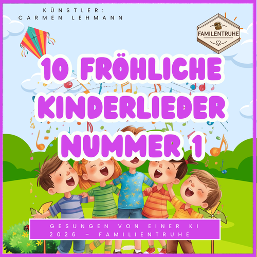 10 Fröhliche Kinderlieder Nummer 1 - Mega Spar-Paket mit fröhlichen Kindern und bunten Elementen