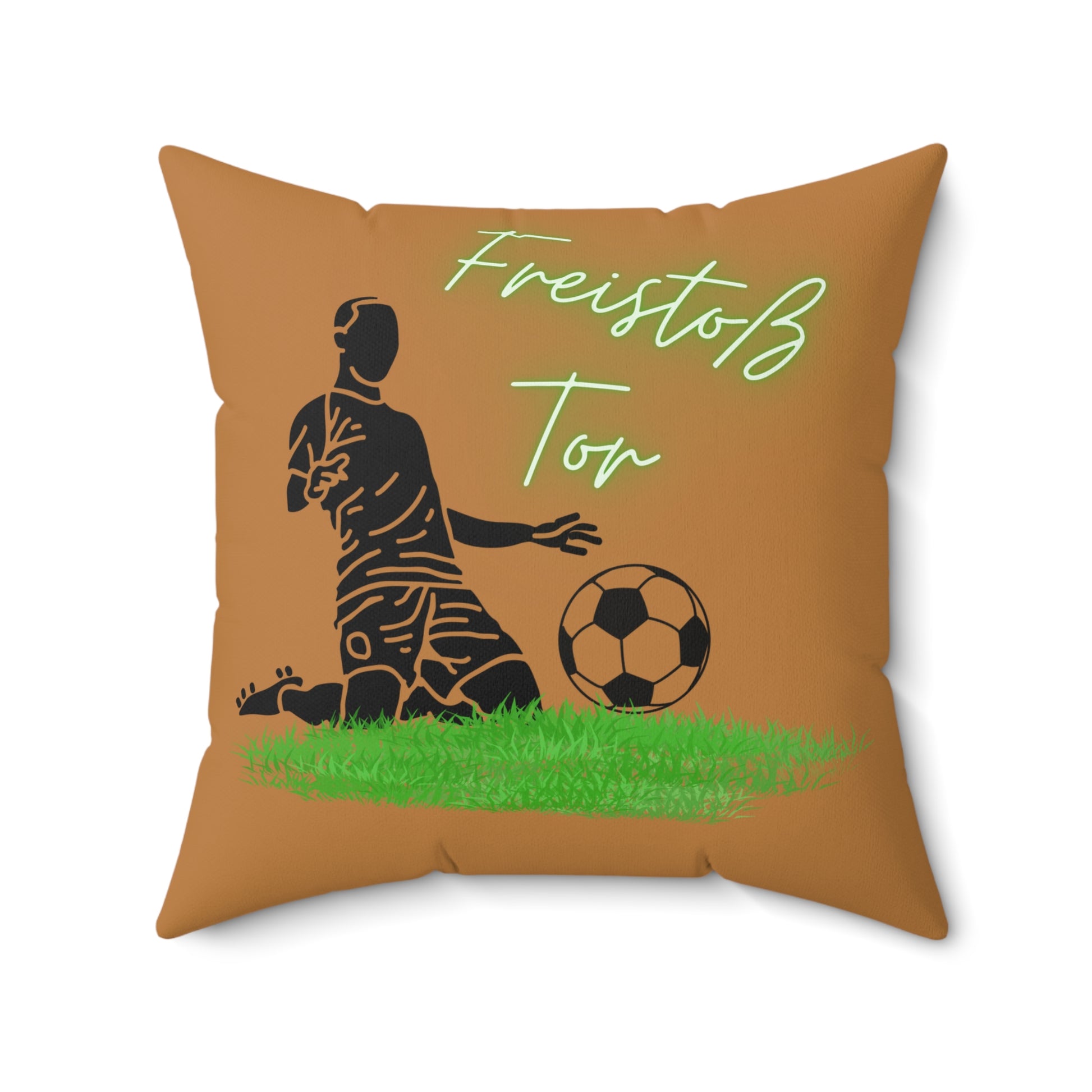 Fußball-Motivkissen, Sportdeko, Sportgeschenk, Wohnkissen, Fußballliebhaber-Dekor, Einzigartiges Kissen für Sportfans