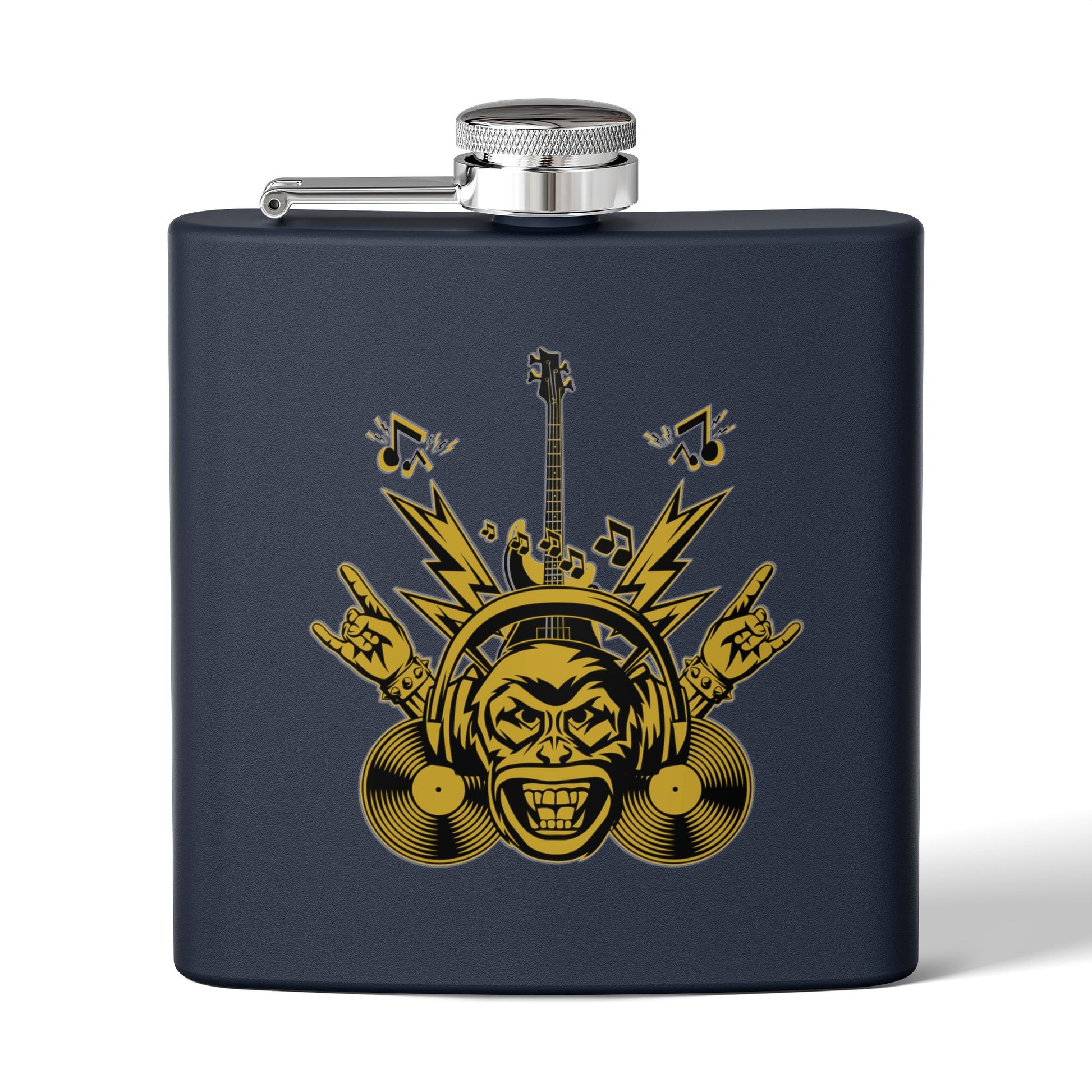 Flachmann für Rockmusikliebhaber – 170 ml Edelstahl-Flachmann