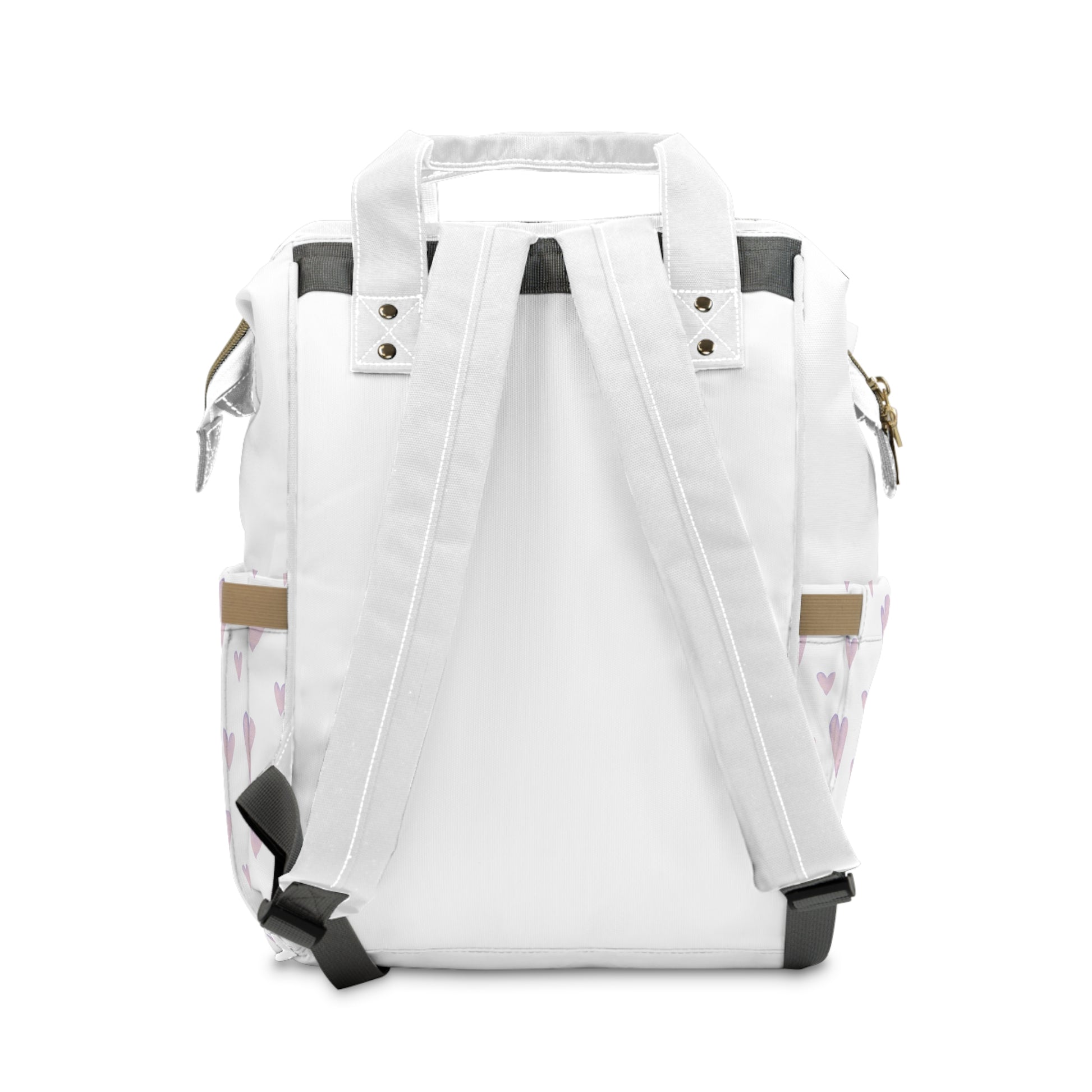 Süßer multifunktionaler Wickelrucksack mit Herz-Design – ideal für junge Mütter