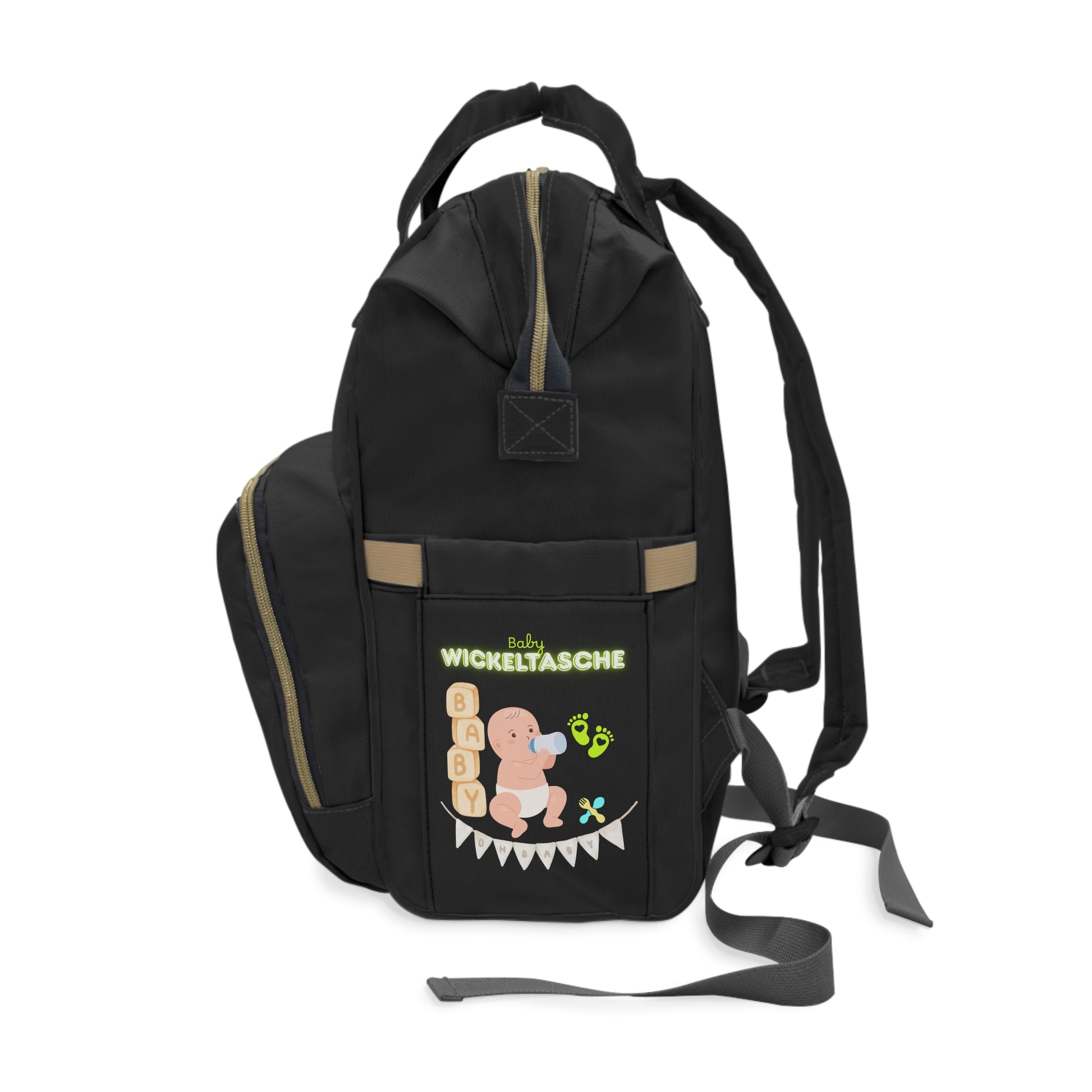 Stylischer multifunktionaler Wickelrucksack für moderne Eltern