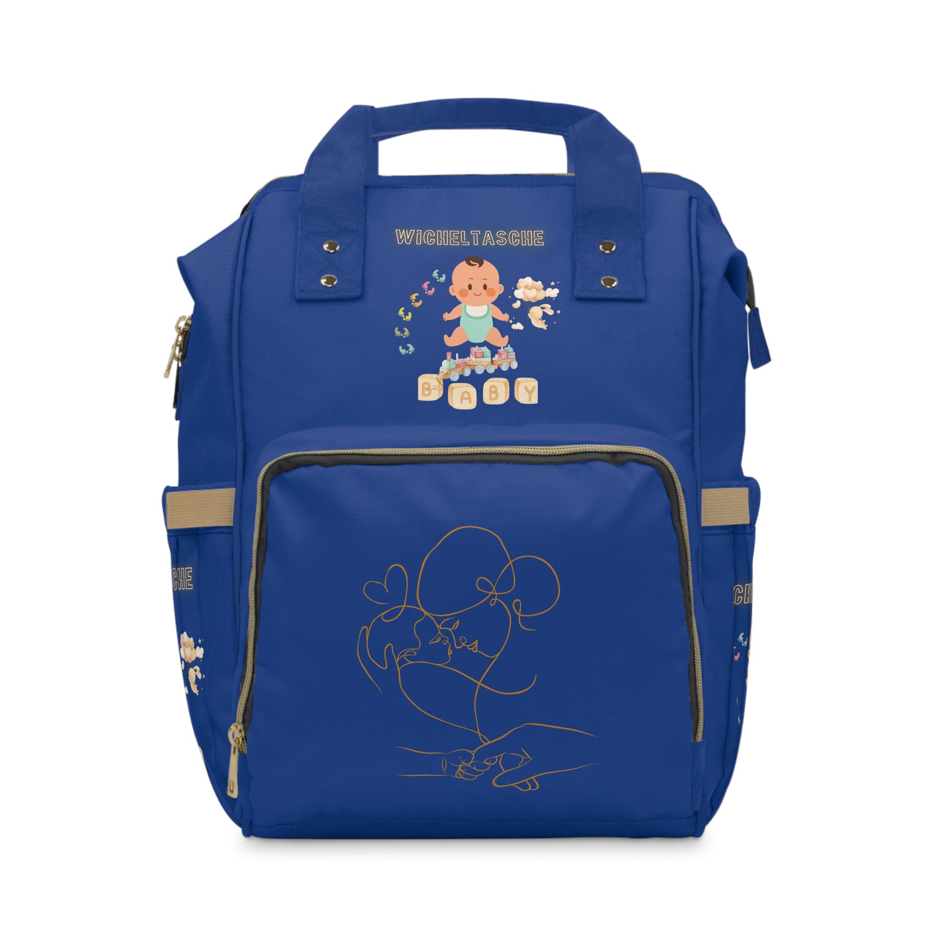 Stilvoller multifunktionaler Wickelrucksack für junge Mütter – Baby Essentials Gear