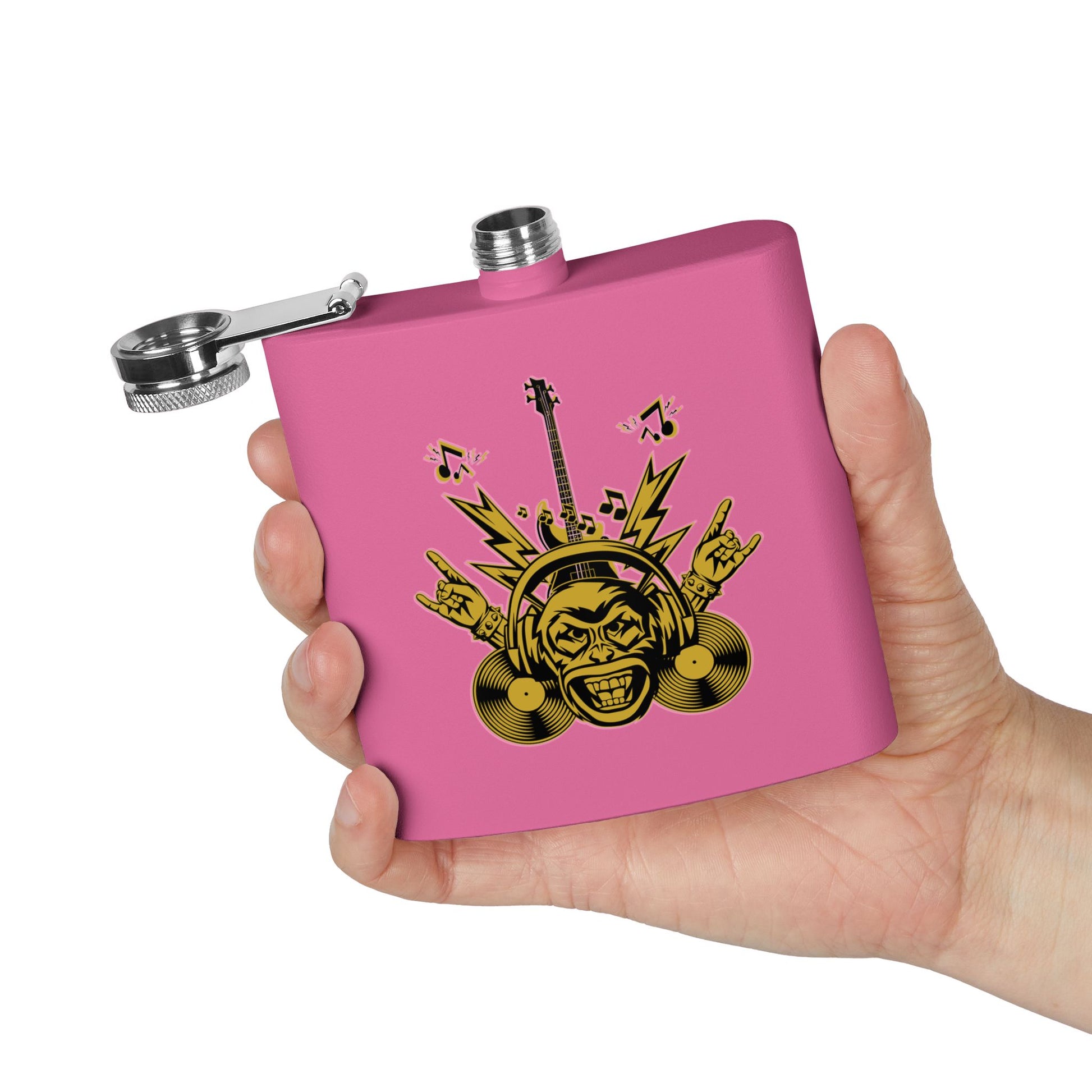 Flachmann für Rockmusikliebhaber – 170 ml Edelstahl-Flachmann