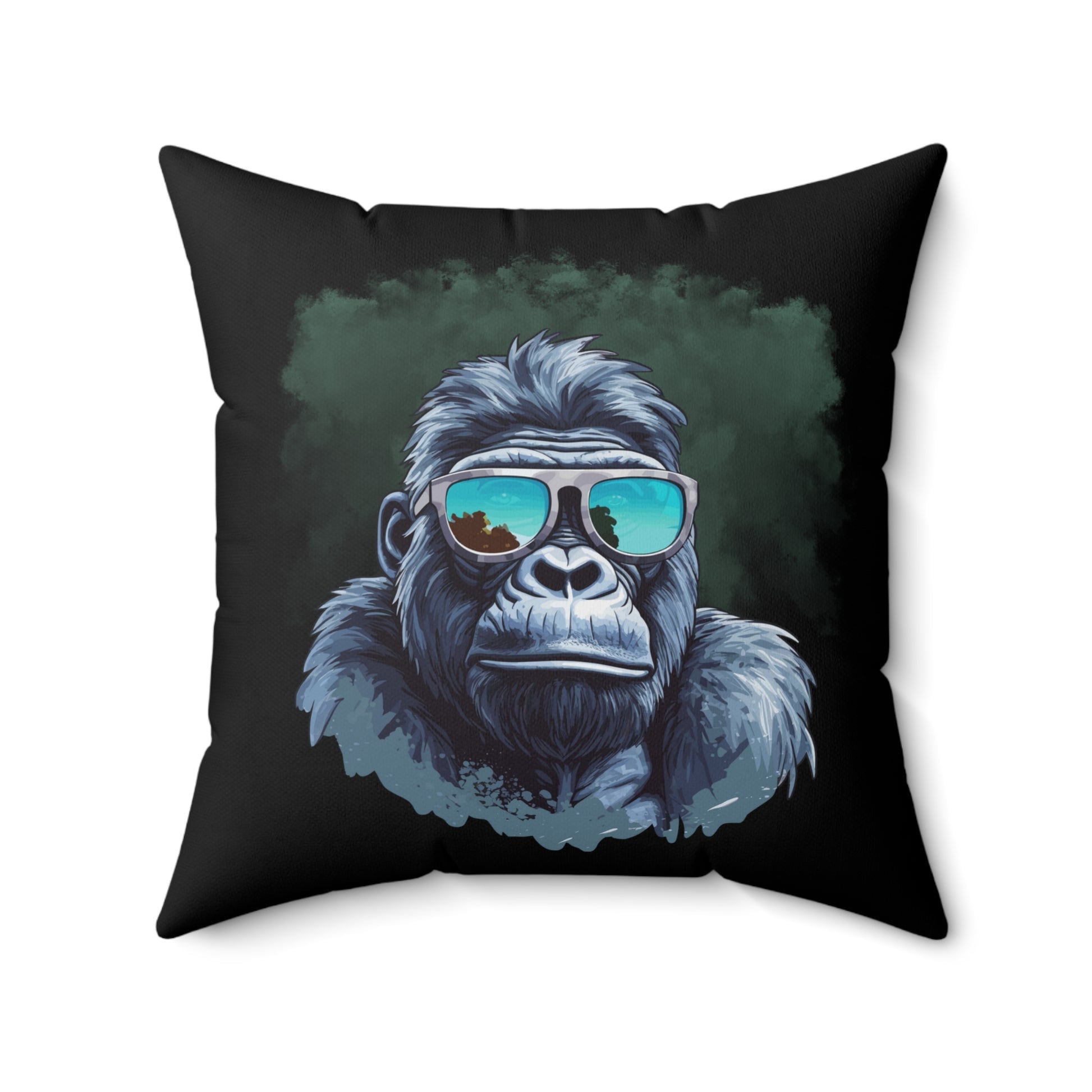 Chilliges Gorilla Quadratkissen, Tierdekor, Lustiger Wohnakzent, Wohnzimmerkissen, einzigartiges Geschenk, cooles Kissen