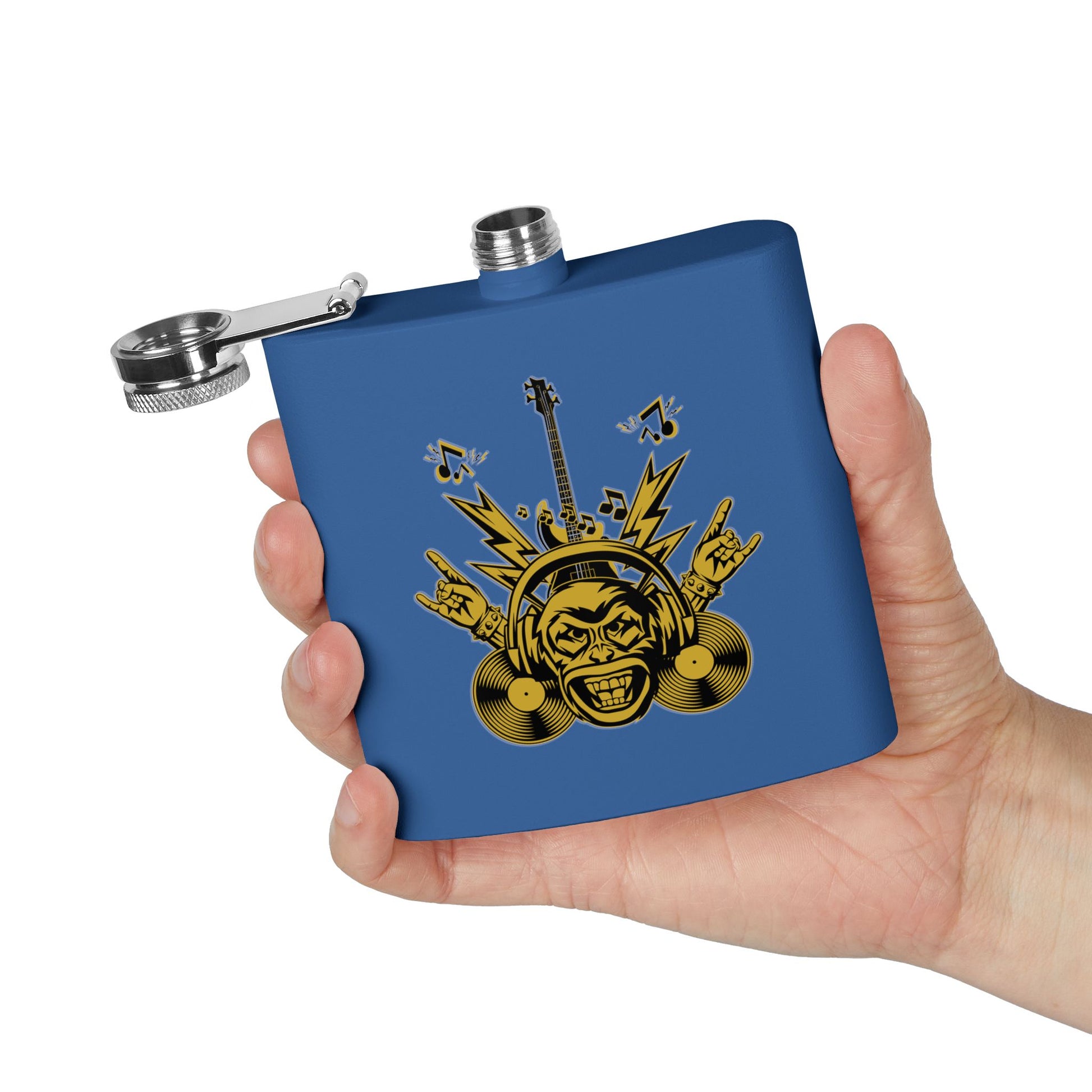 Flachmann für Rockmusikliebhaber – 170 ml Edelstahl-Flachmann