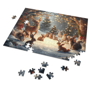 Gemütliches Urlaubspuzzle, Familienspielabend, Geschenk für Kinder, Winterdeko, festliche Indoor-Aktivität