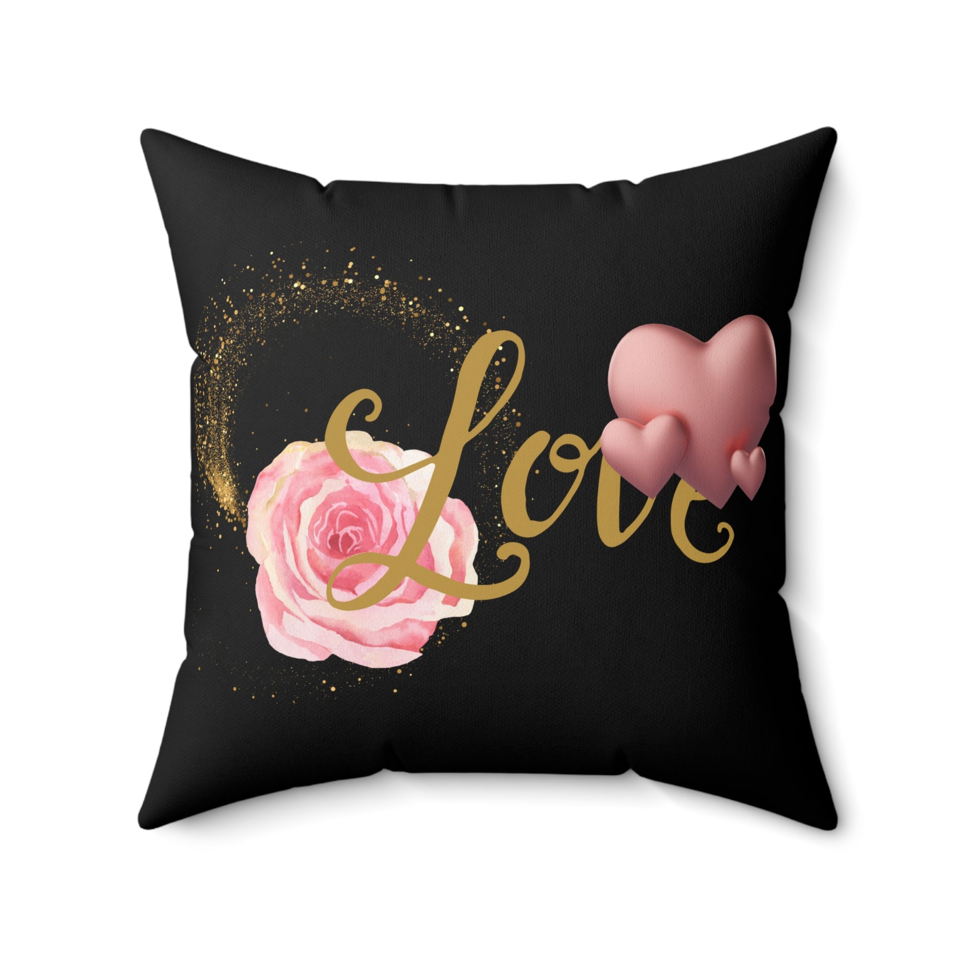 Love Rose Dekokissen, Valentinstagsgeschenk, gemütliches Wohndekor, romantischer Raumakzent, Hochzeitsgeschenk, weiches Kissen
