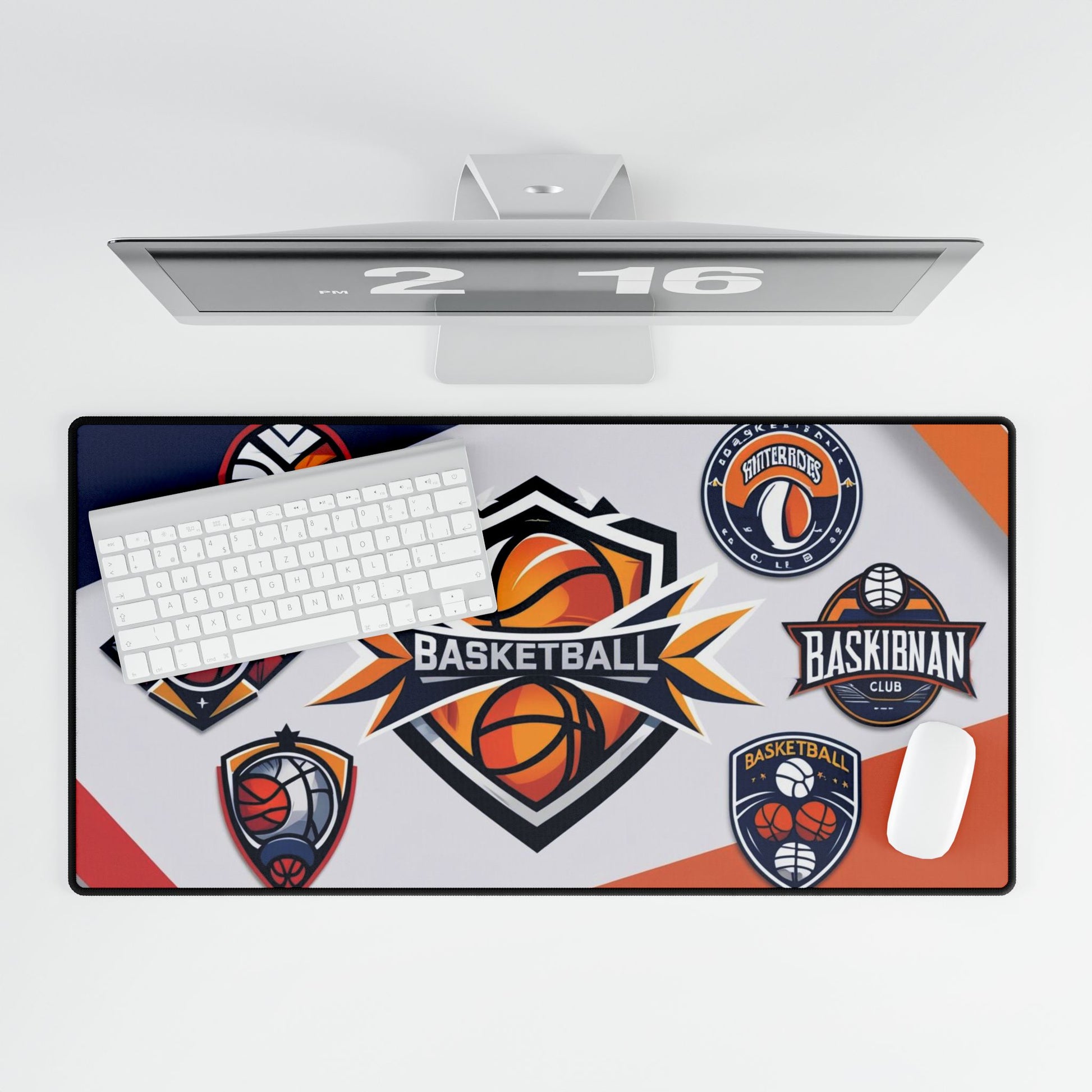 Basketball-Schreibtischunterlagen – perfekt für Sportfans, Gamer, Home Office, Geschenke für Spieler, anpassbare Matte
