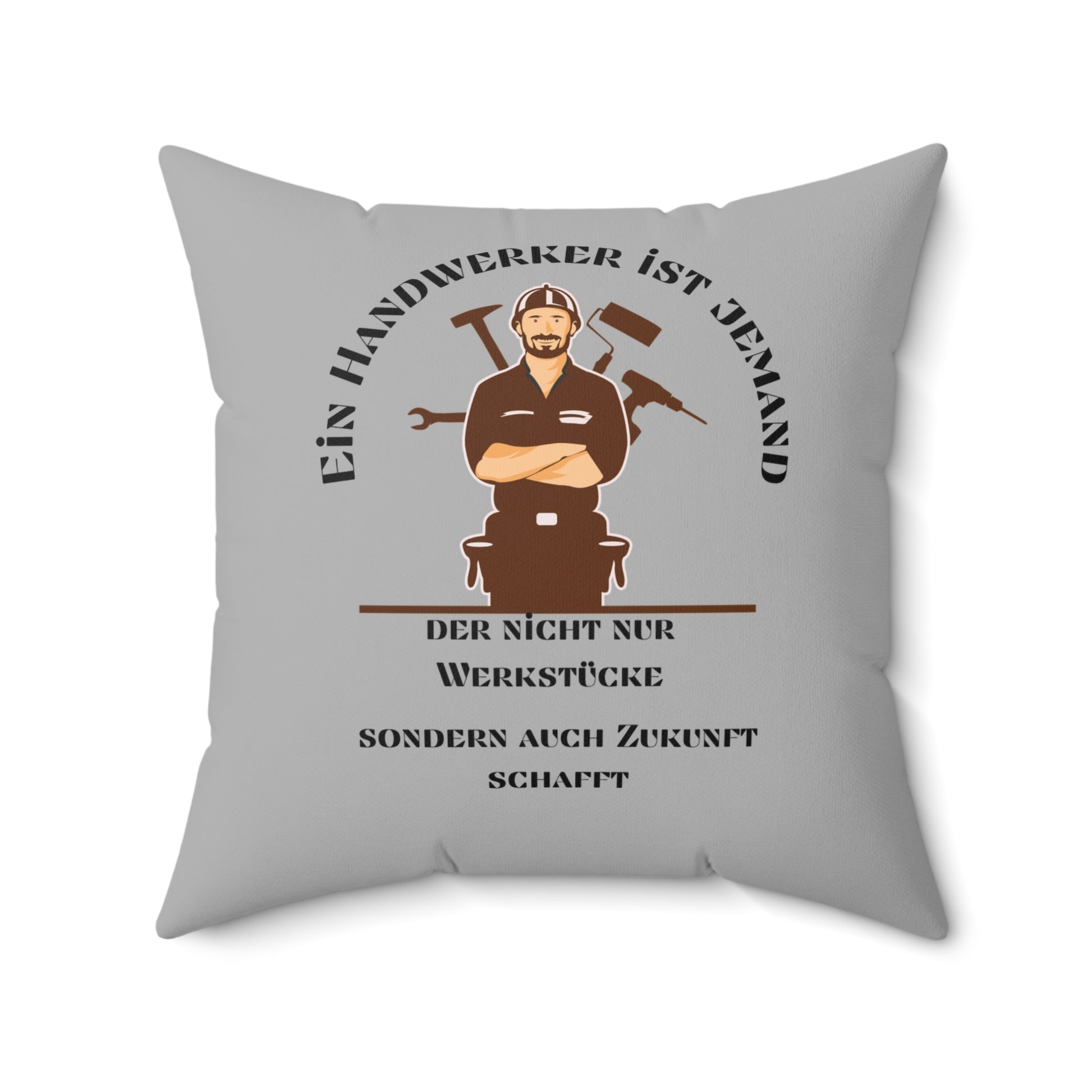 Handwerker-Kissen - DIY-Dekor, Wohnakzent, Geschenk für Bauherren, Handwerker-Dekor, Akzentkissen