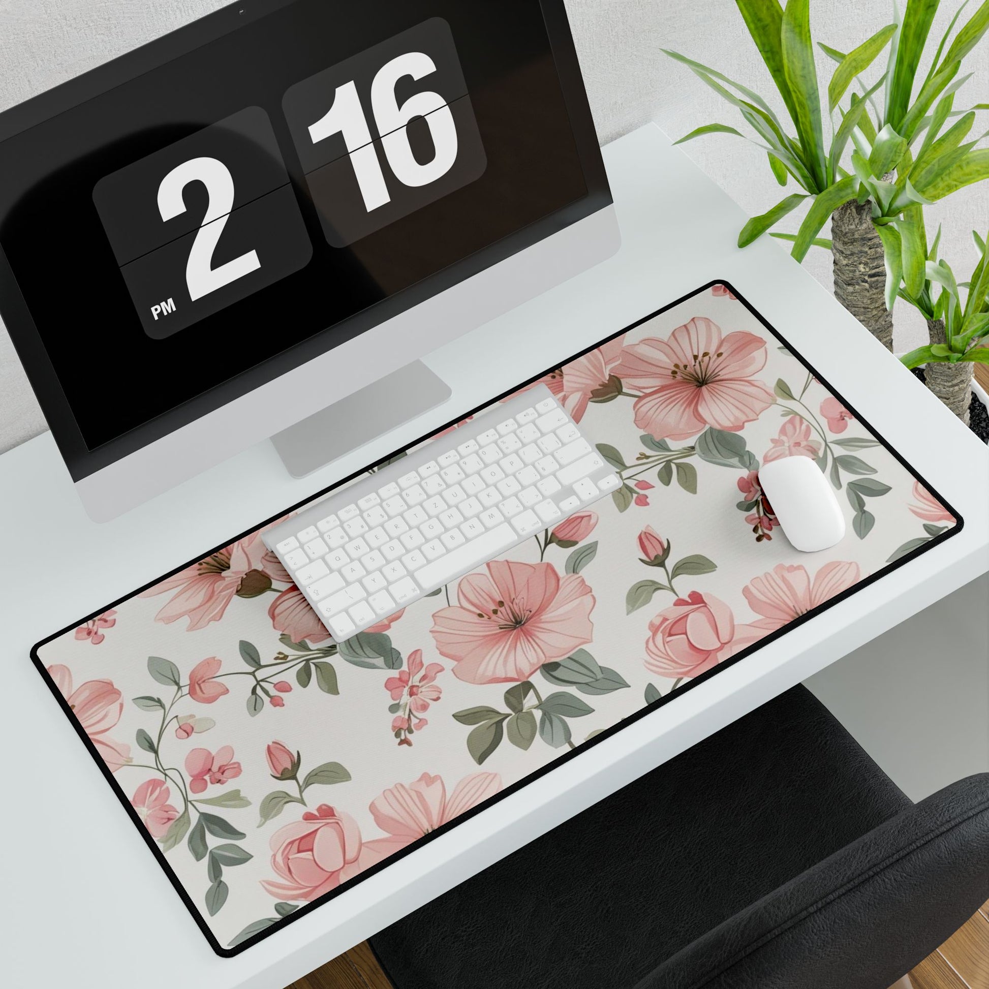 Florale und elegante Schreibtischunterlagen für das Home Office, anpassbares Arbeitsplatzzubehör, Geschenk für Lehrer, Studenten und Berufstätige