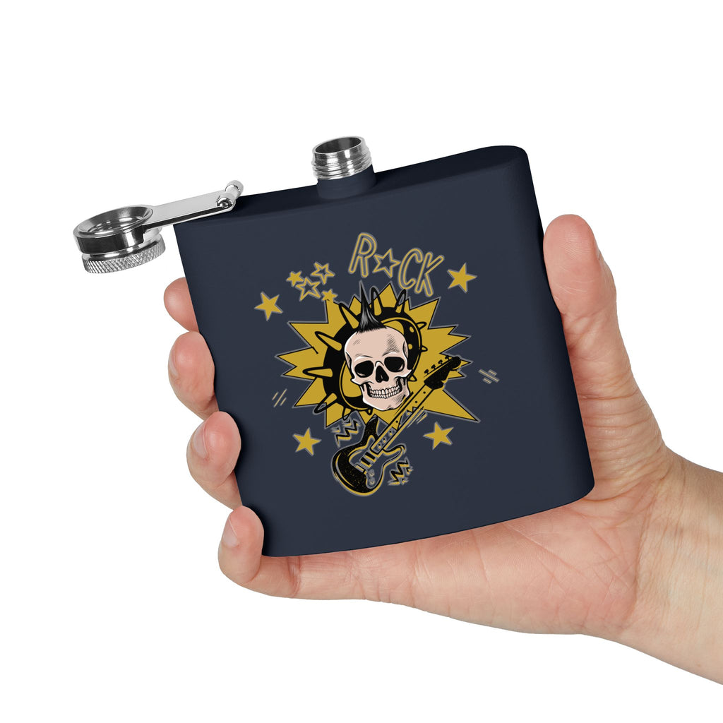 Rockstar-Flachmann aus Edelstahl – 170 ml, Geschenk für Musikliebhaber