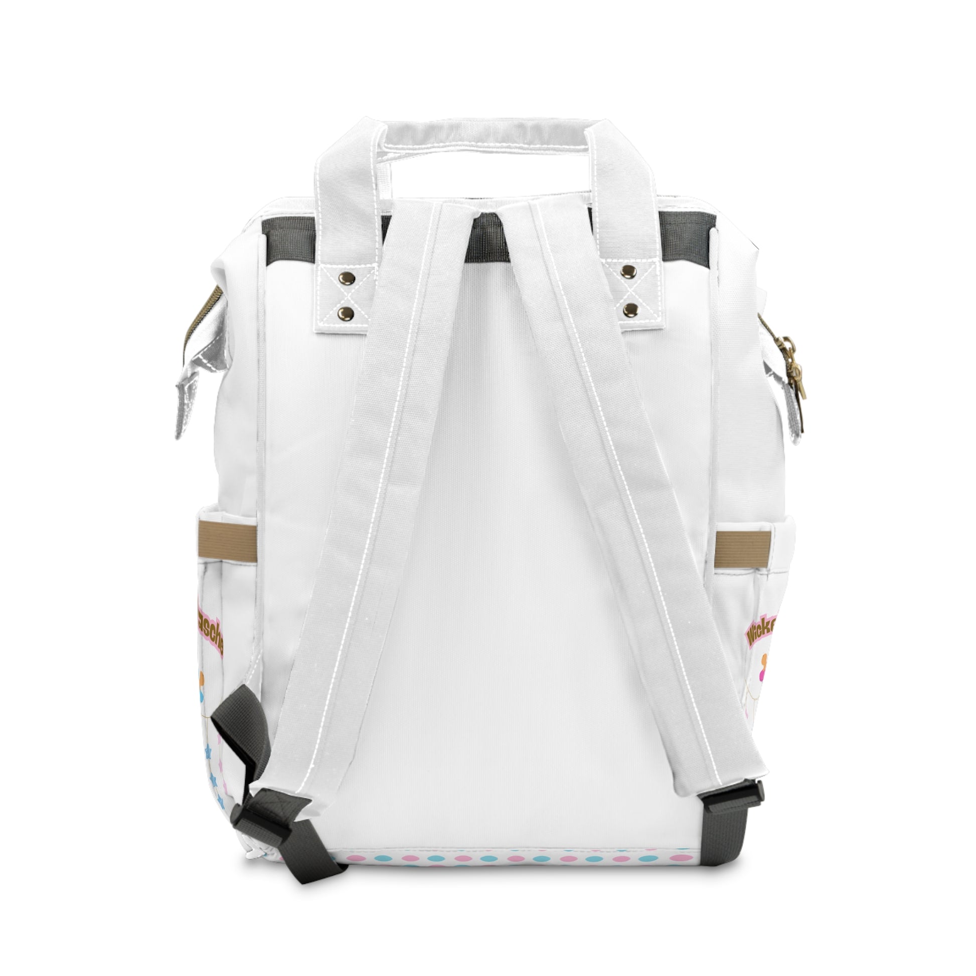 Stylischer multifunktionaler Wickelrucksack mit lustigem Punkte-Design
