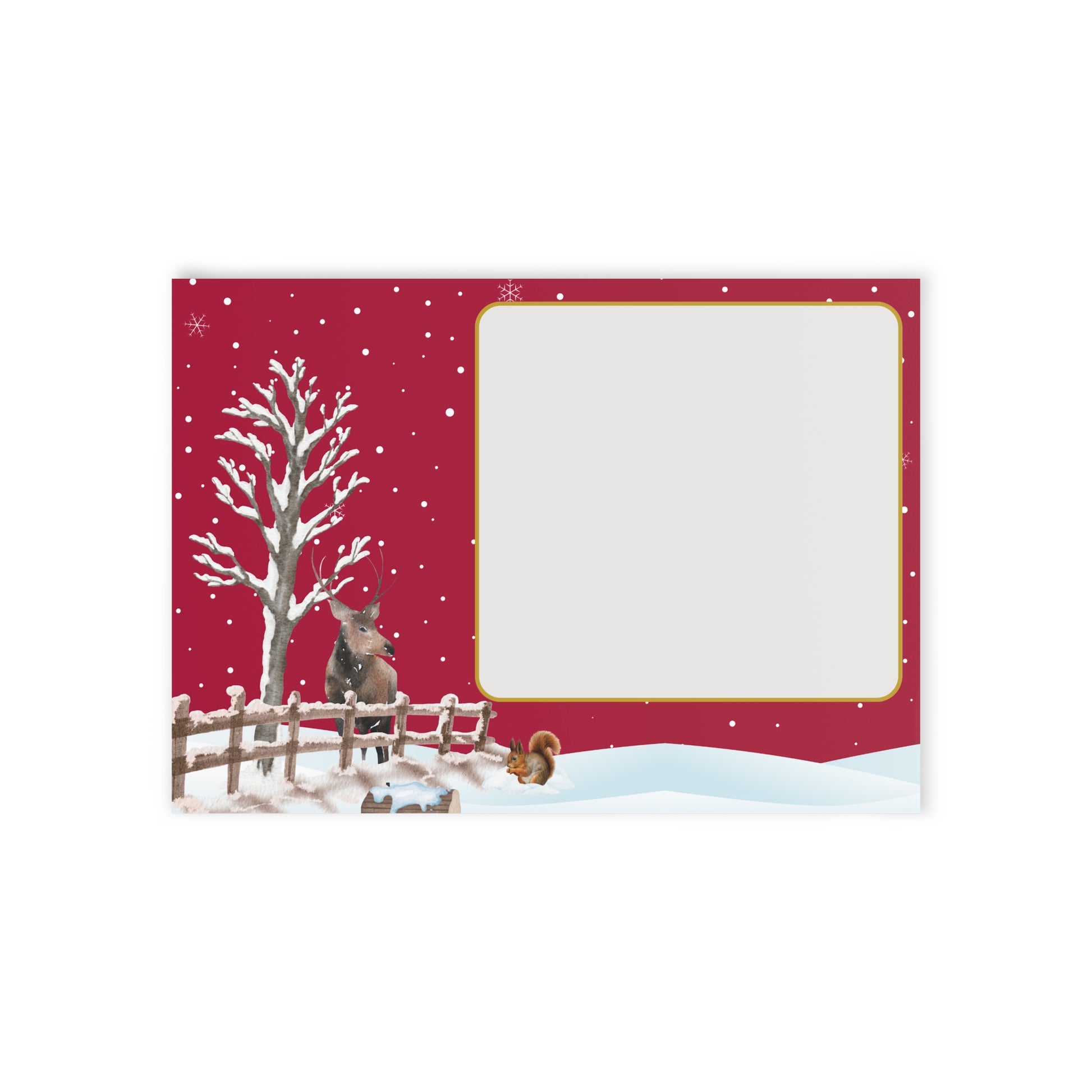 Vintage Weihnachtskarten, Zweiseitige Weihnachtsgrüße, Festliche Karten für Freunde und Familie, Jahreszeitliche Dekorationen, Frohe Weihnachtswünsche