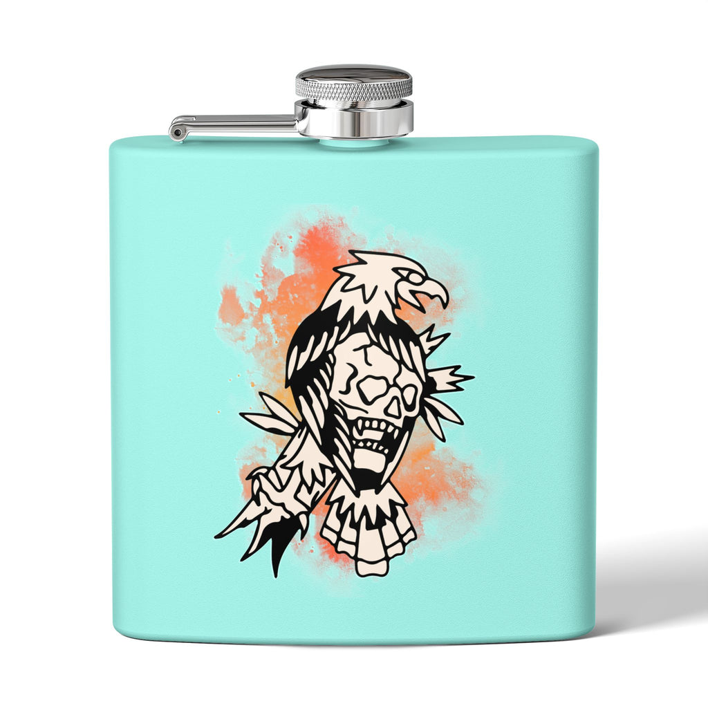 Edelstahl-Flachmann mit Totenkopf-Design – 170 ml Reisezubehör für Abenteurer