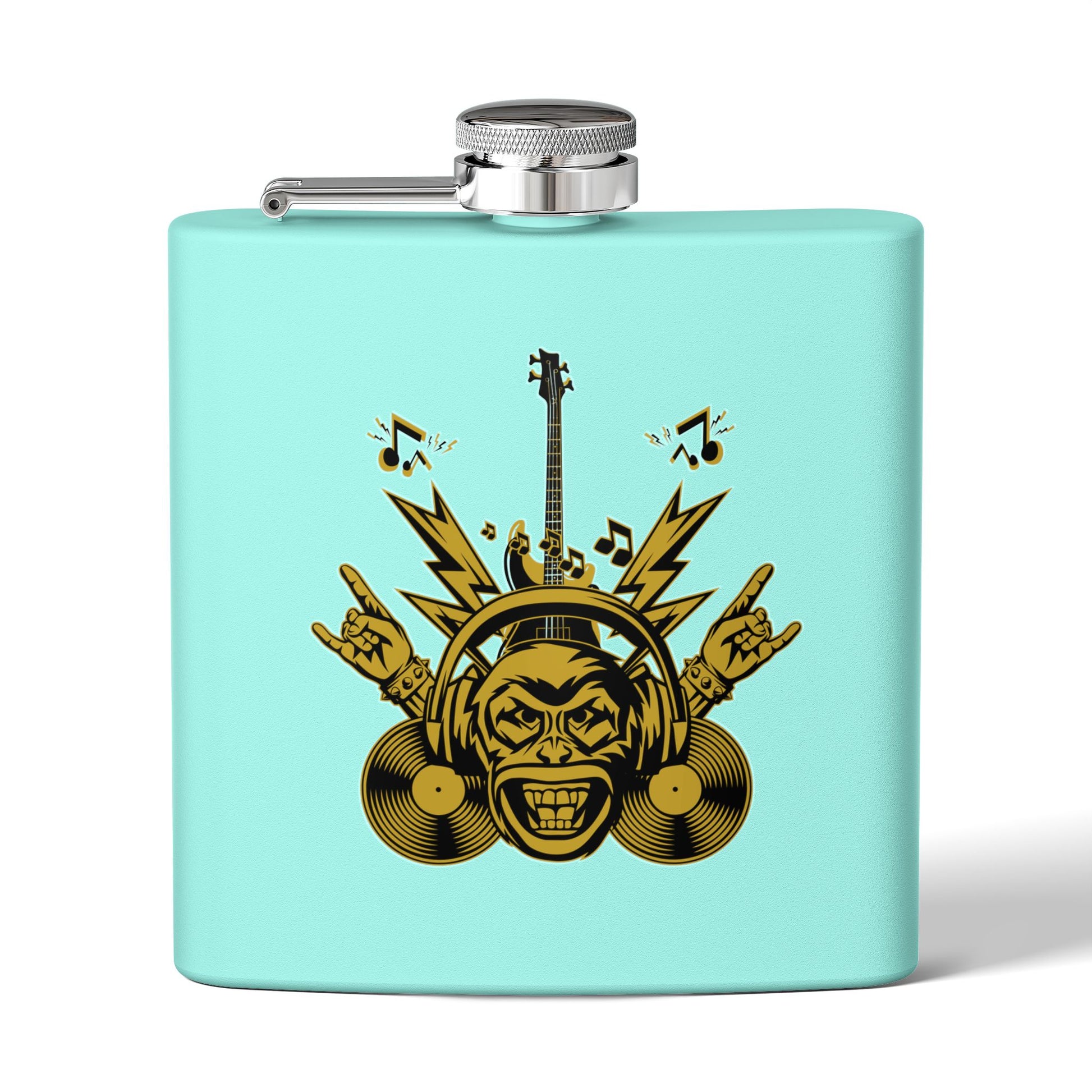 Flachmann für Rockmusikliebhaber – 170 ml Edelstahl-Flachmann