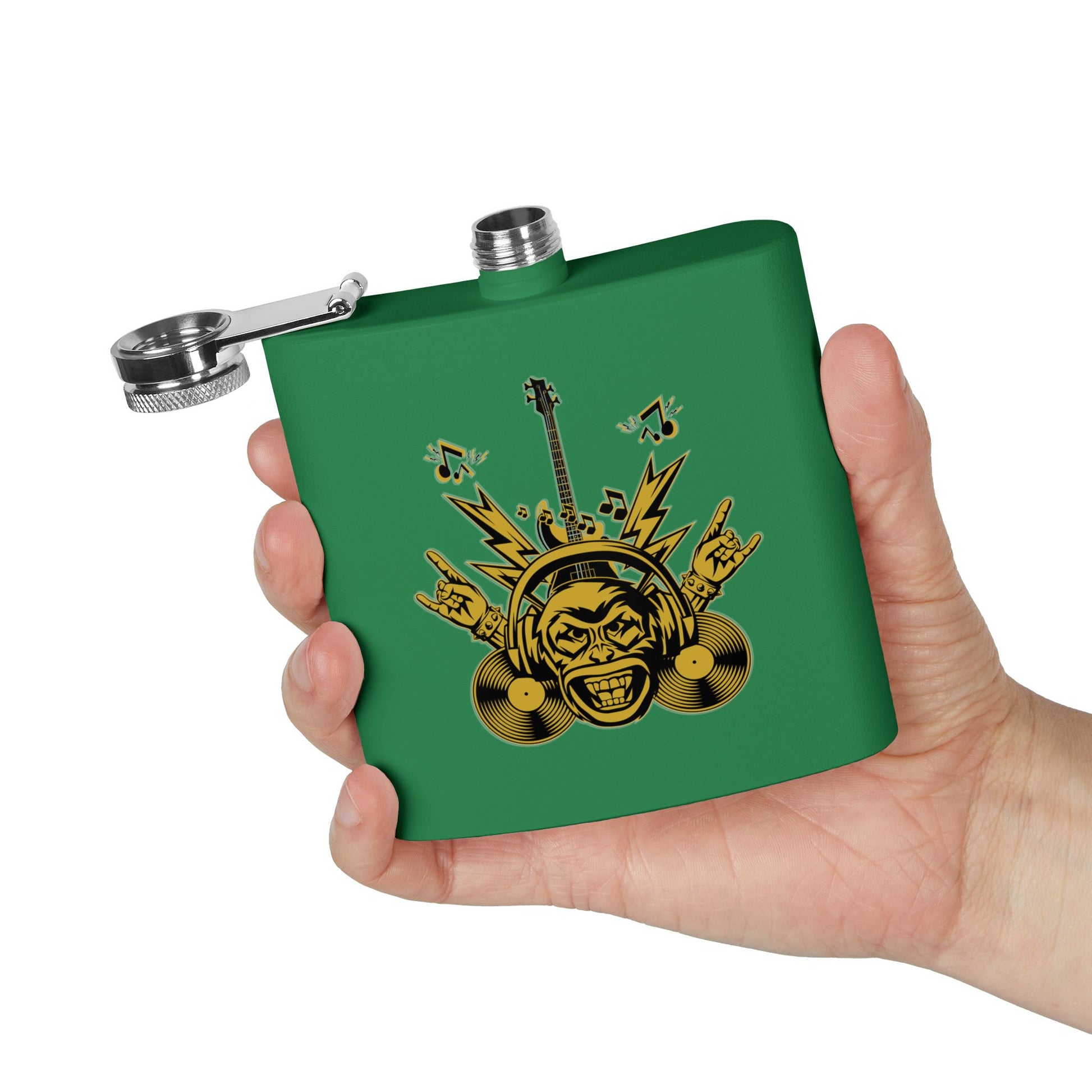 Flachmann für Rockmusikliebhaber – 170 ml Edelstahl-Flachmann
