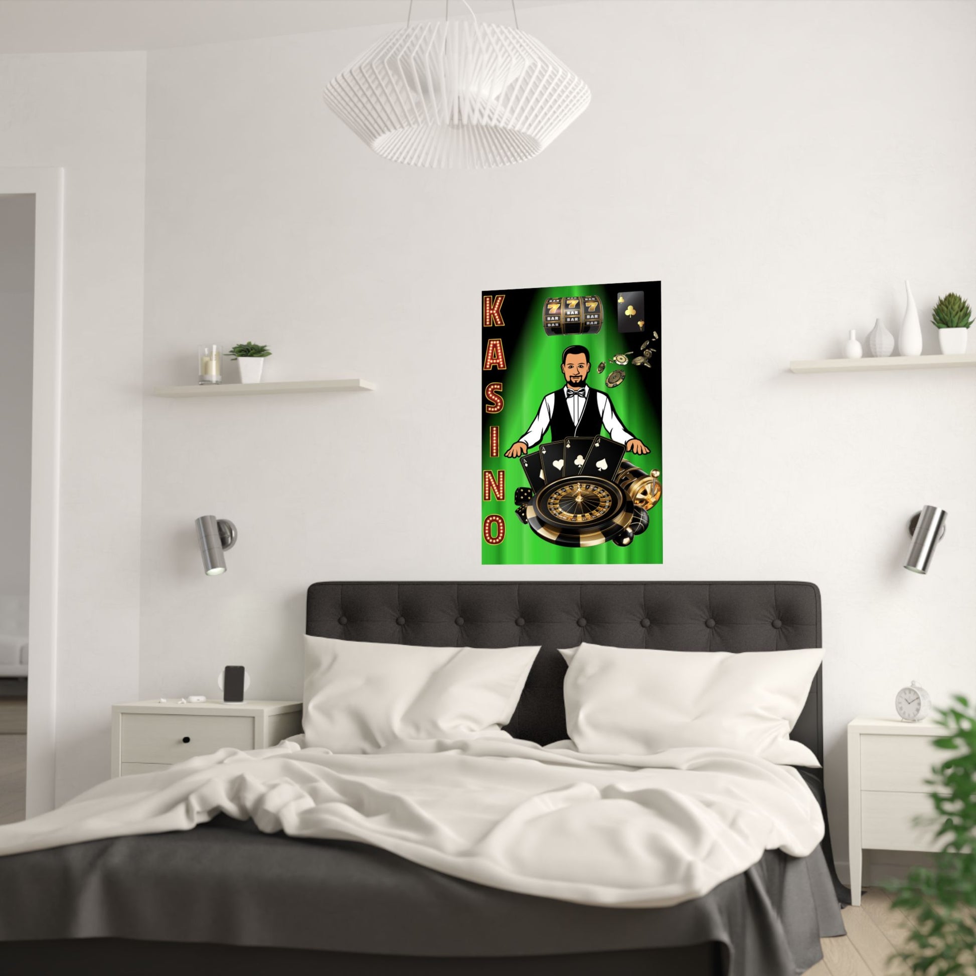 Casino Kunstdrucke, Vintage Gaming Poster, Wanddekoration für Spielzimmer, Poker Geschenk, Spieler Wandkunst, Lustiges Wohndekor