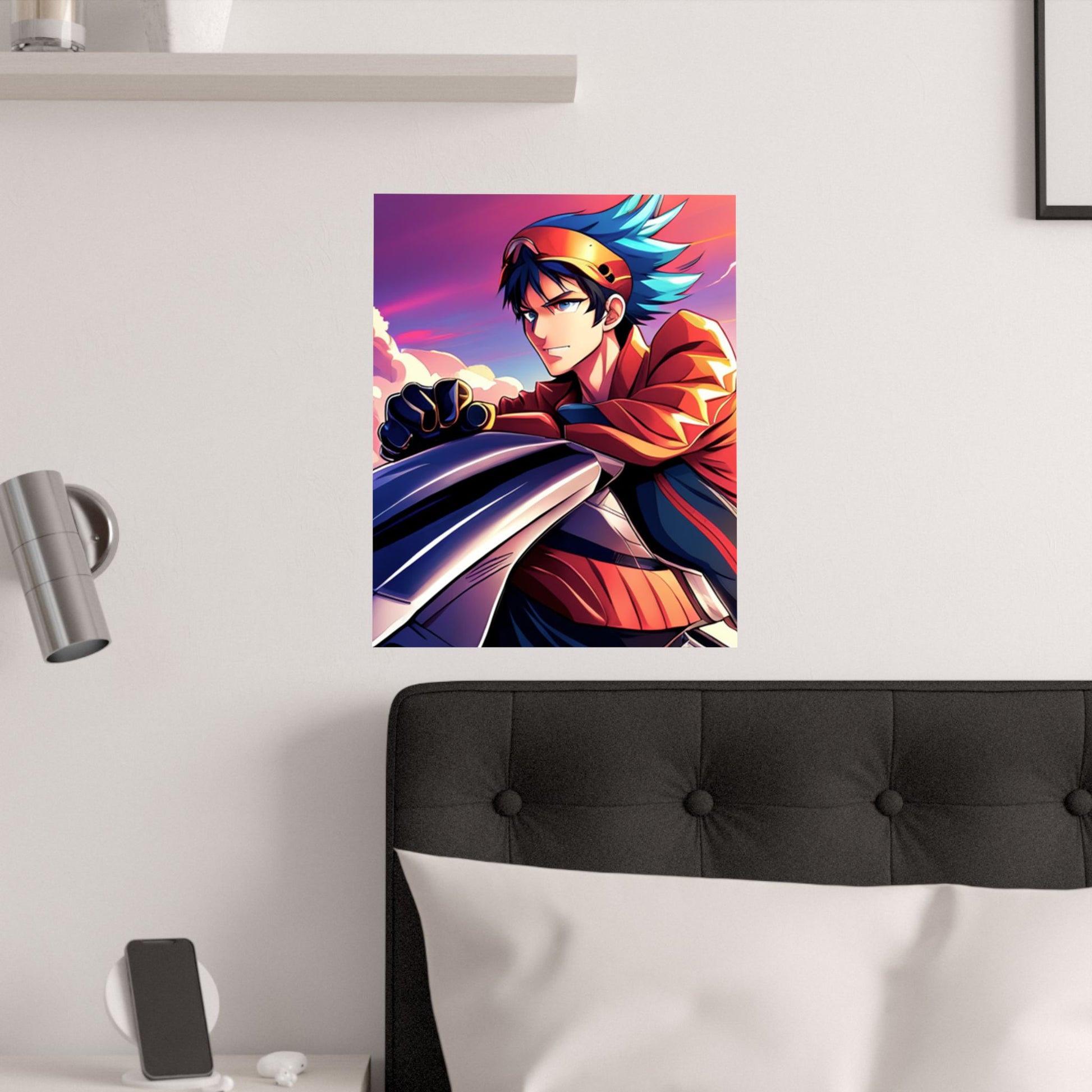 Satin Posterdruck – Lebendige Anime-Kunst zur Dekoration, Wandkunst für Gamer, einzigartiges Geschenk zum Geburtstag, Fan-Art-Dekoration