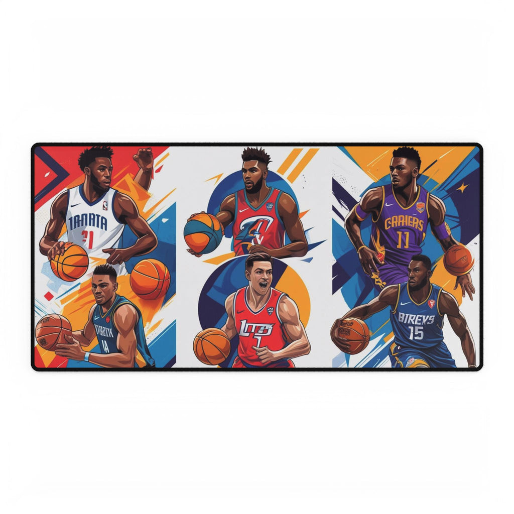 Schreibtischmatten mit Basketball-Motiven für Sportliebhaber, Gamer-Schreibtischzubehör, Bürodekor, Geschenk für Sportler, einzigartiges Sportdekor