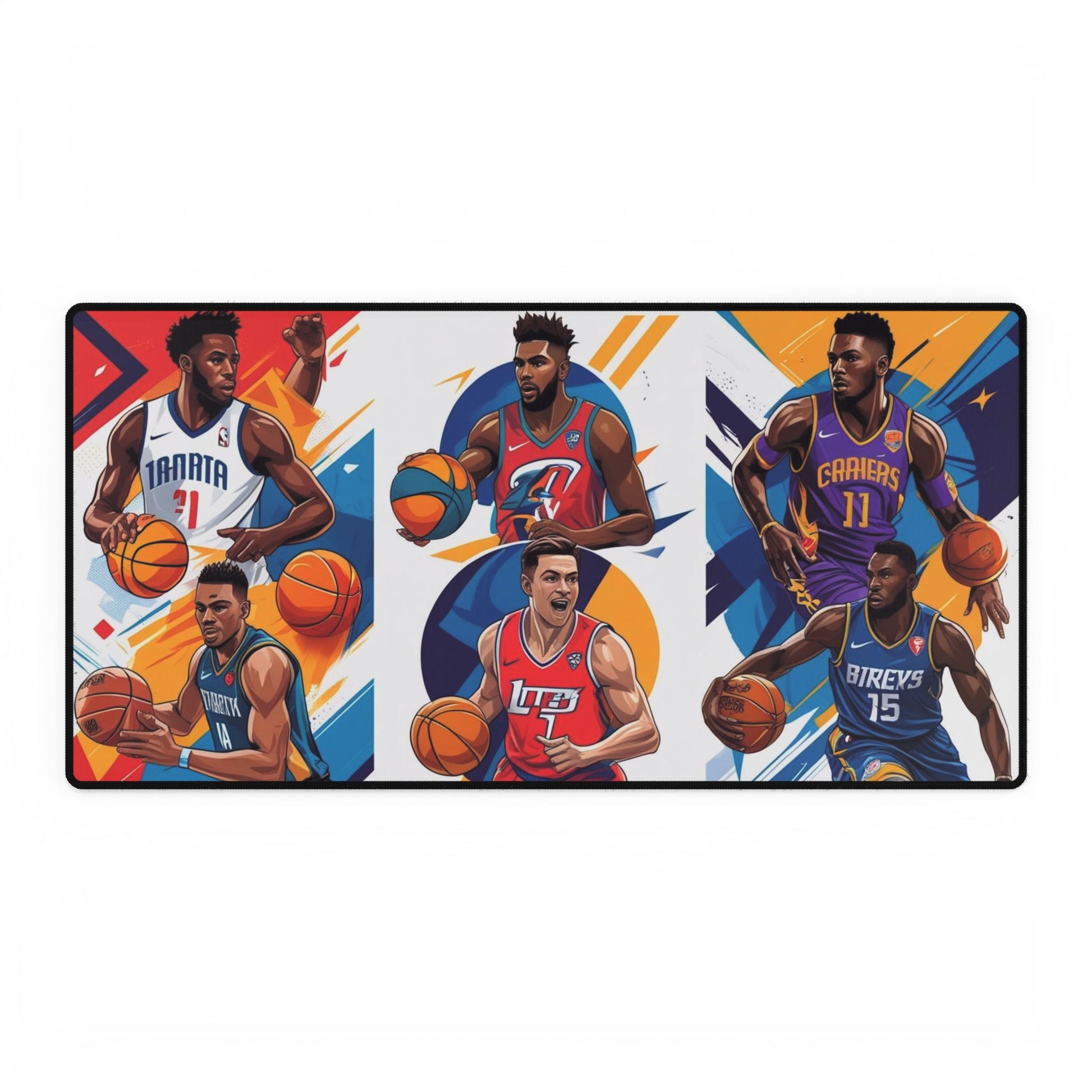Schreibtischmatten mit Basketball-Motiven für Sportliebhaber, Gamer-Schreibtischzubehör, Bürodekor, Geschenk für Sportler, einzigartiges Sportdekor