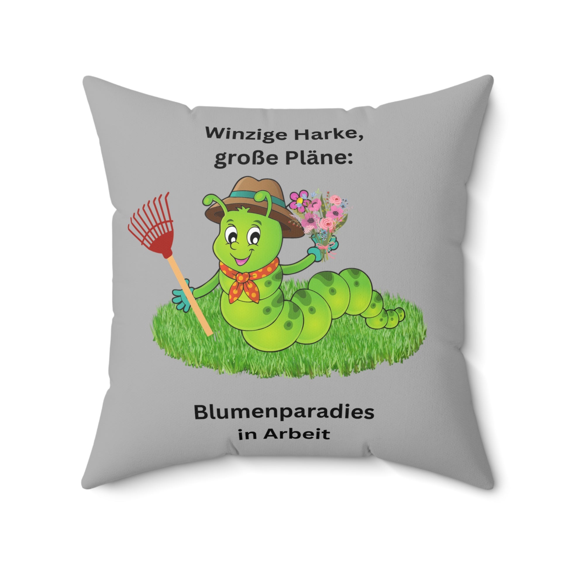 Skurriles Raupenkissen: Gartendeko für Pflanzenliebhaber, süßer Wohnakzent, Geschenk für Kinder, florales Kinderzimmerdekor, gemütliches Couchkissen